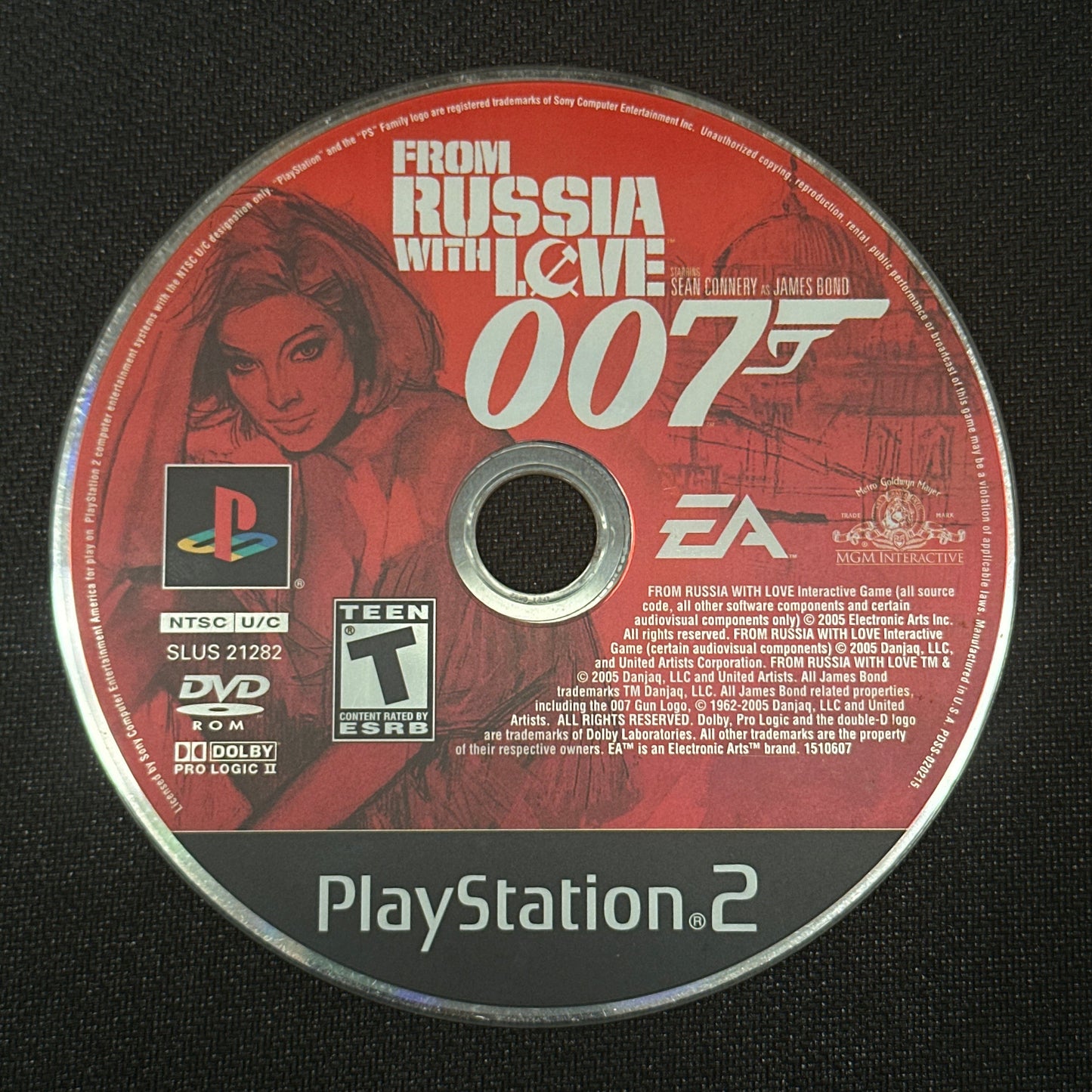 007 From Russia with Love for PlayStation 2 (Loose Disc)