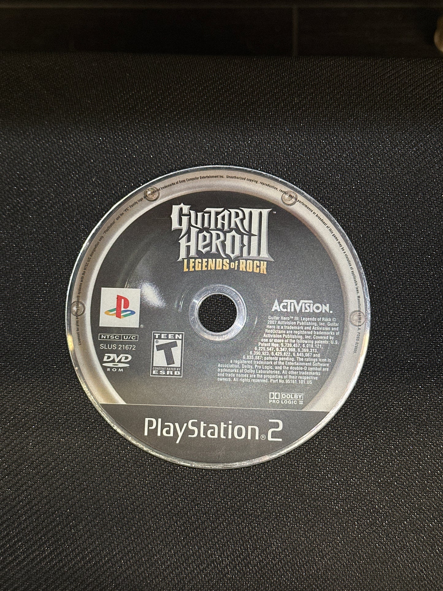 Guitar Hero III Legends of Rock for PlayStation 2 (Loose Disc)
