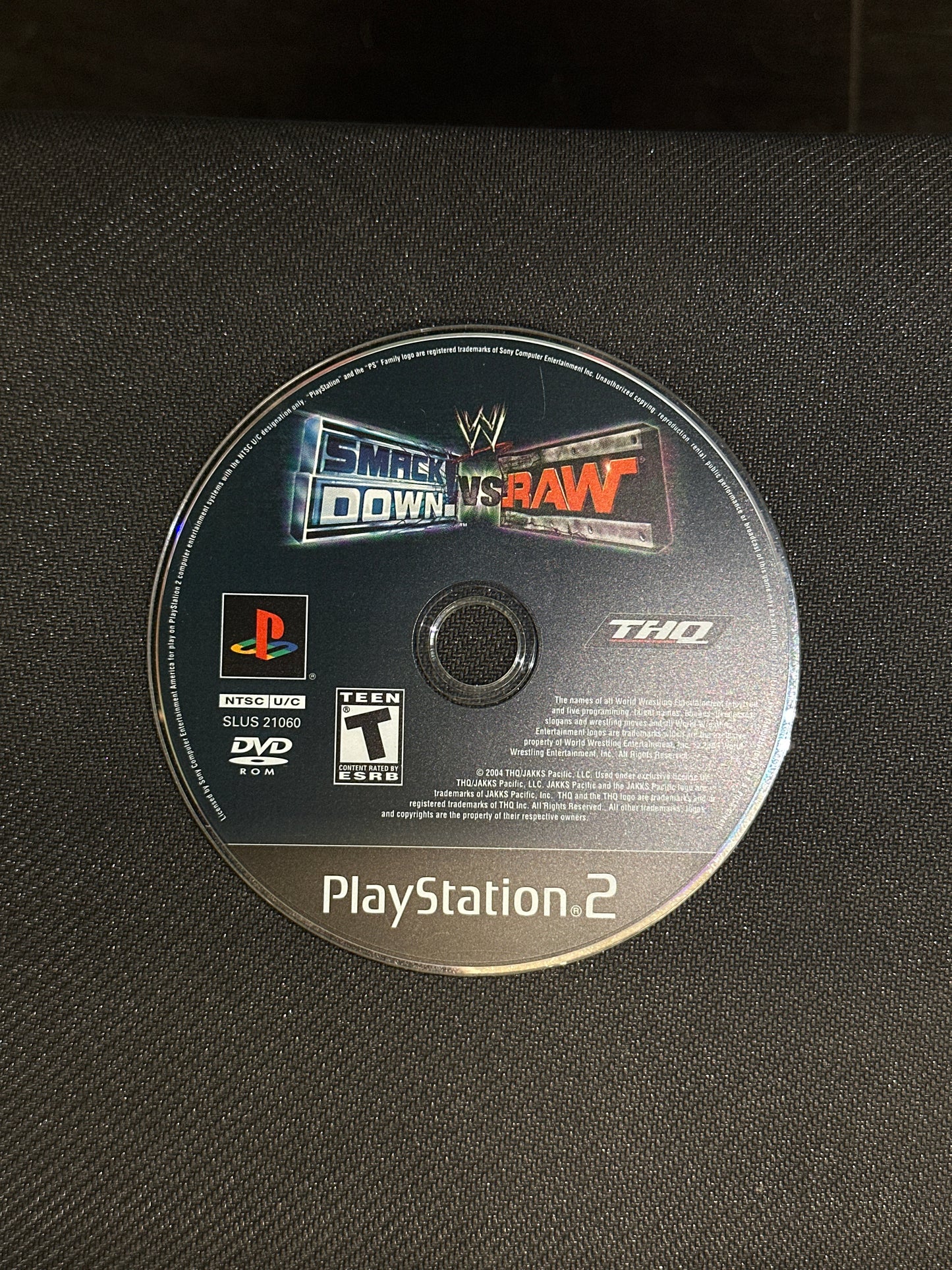 WWE Smackdown VS. RAW for PlayStation 2 (loose Disc)