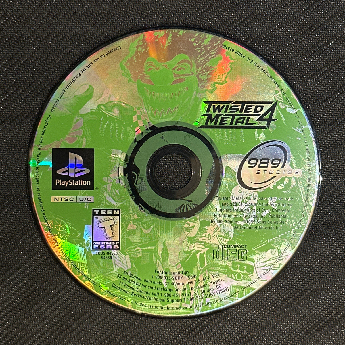 Twisted Metal 4 for PlayStation (Loose Disc)