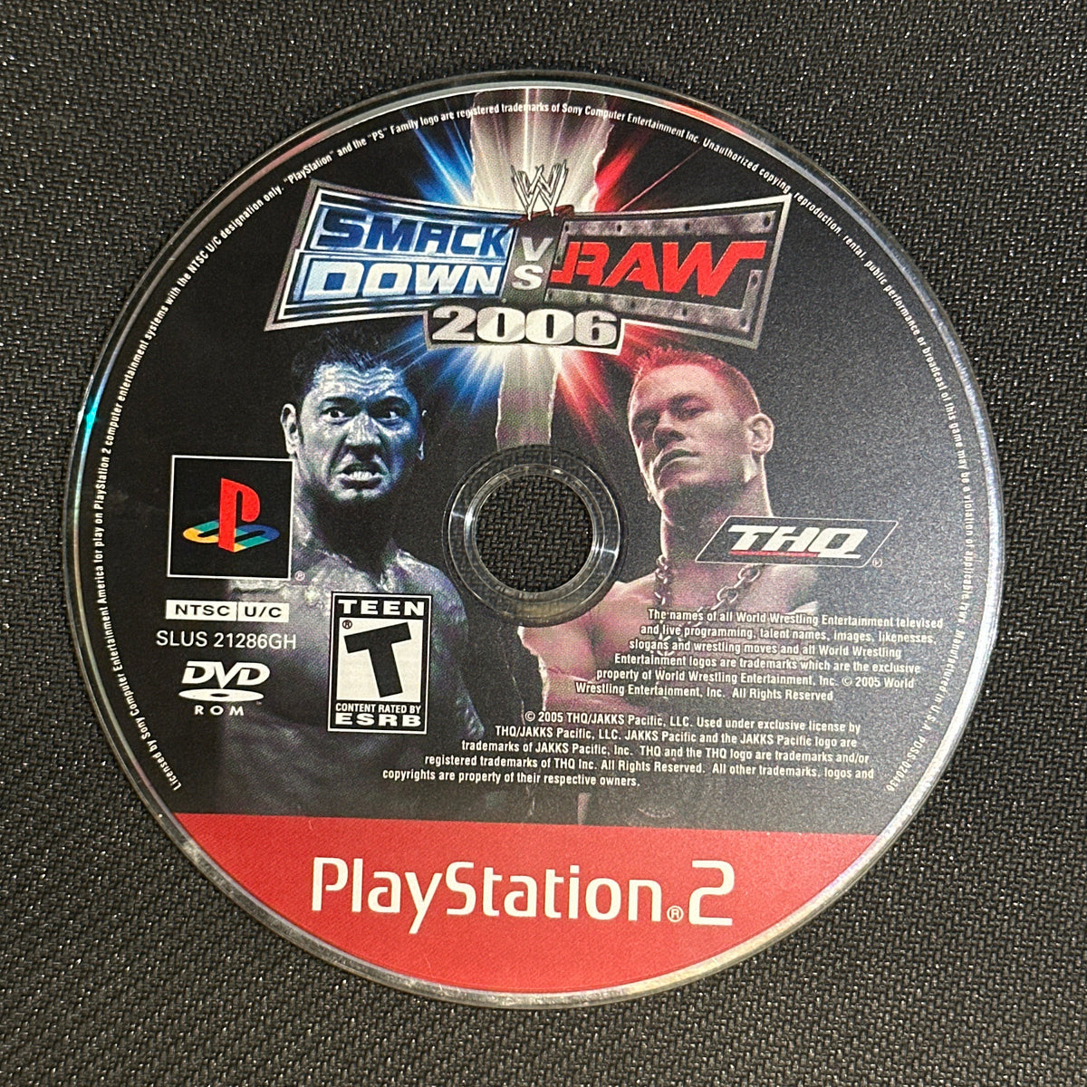 WWE Smackdown vs. Raw 2006 (Greatest Hits) for PlayStation 2 (Loose Disc)