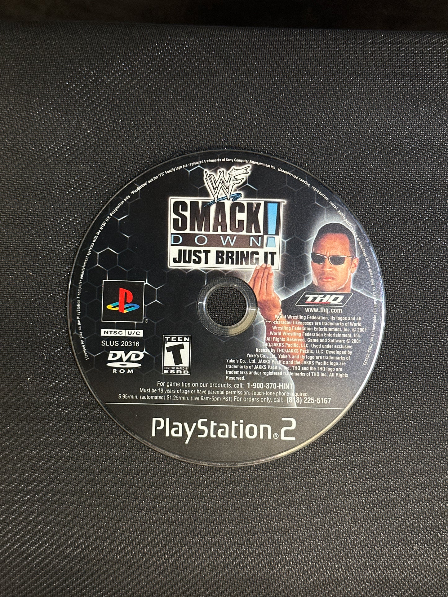 WWF Smackdown Just Bring It for PlayStation 2 (loose disc)