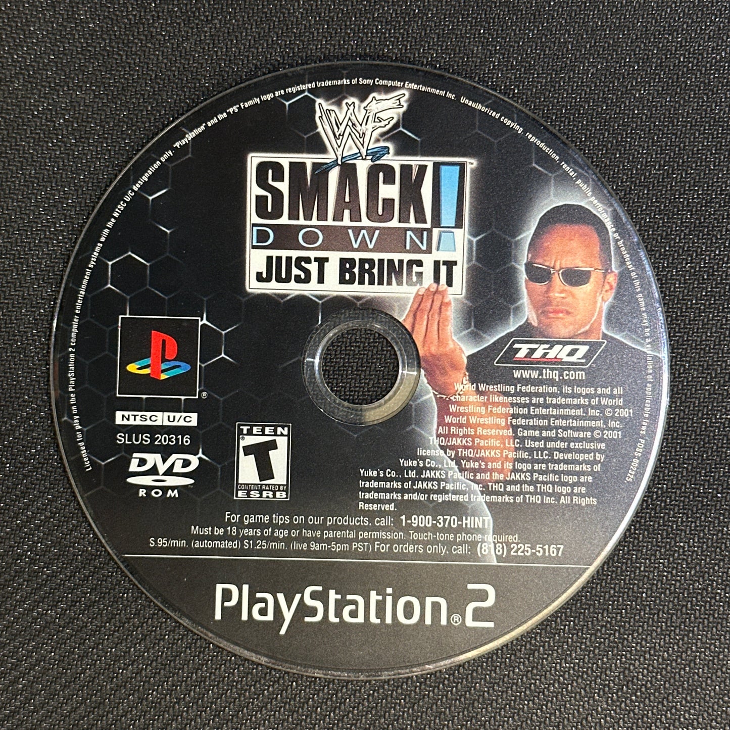 WWF Smackdown Just Bring It for PlayStation 2 (loose disc)
