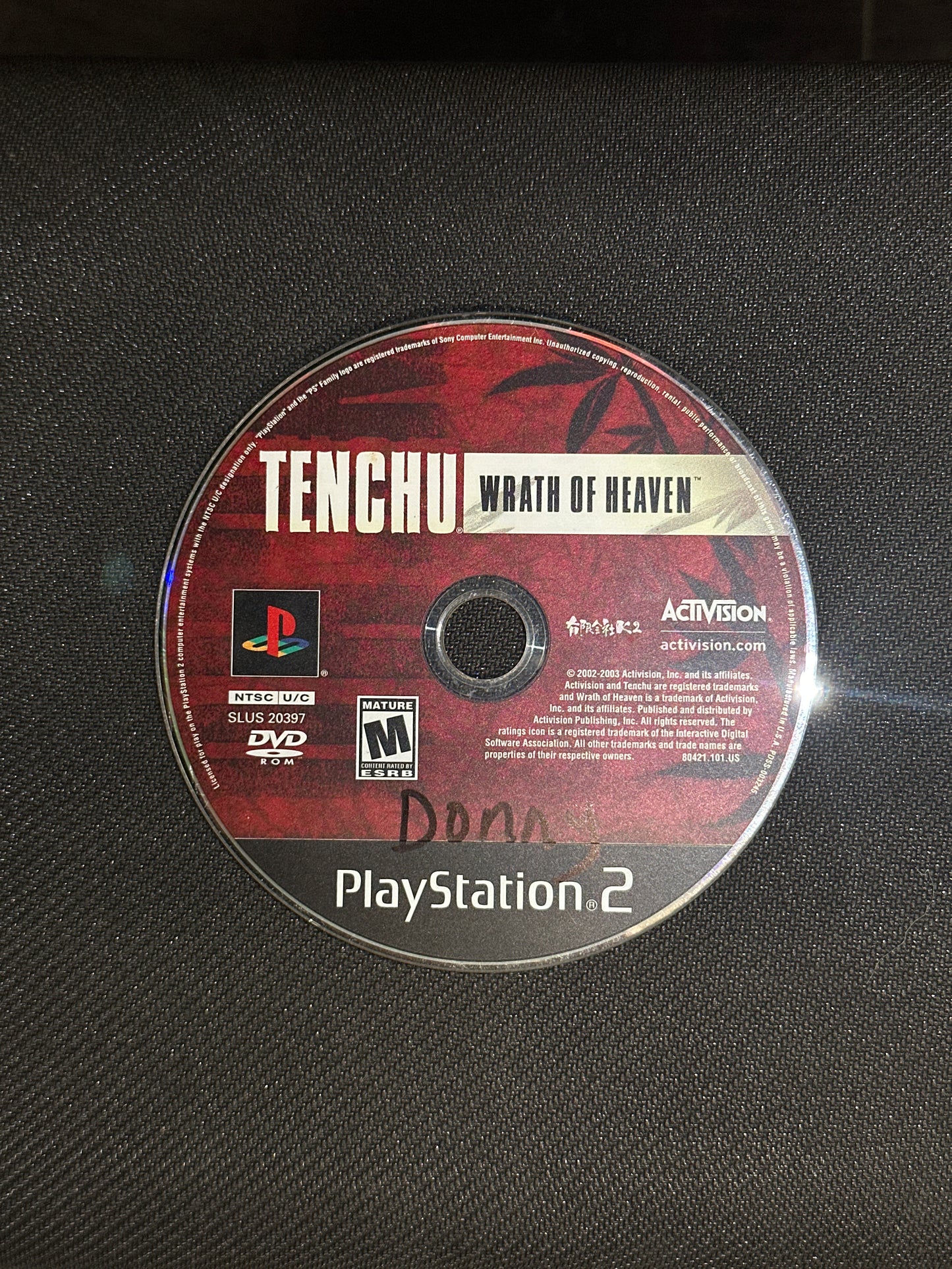 Tenchu 3: Wrath of Heaven for PlayStation 2 (Loose Disc)