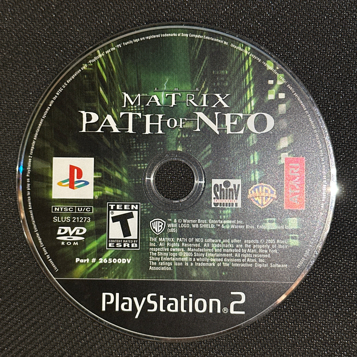 The Matrix Path of Neo for PlayStation 2 (Loose Disc)