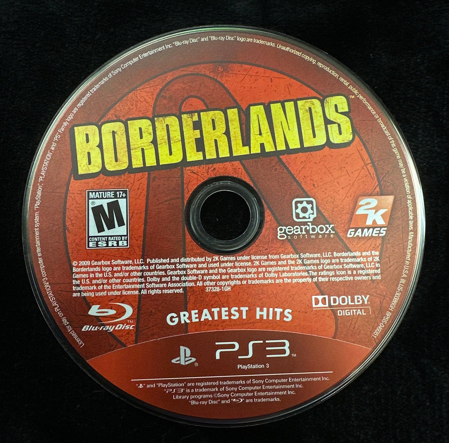 Borderlands (Greatest Hits) for PlayStation 3 (Loose Disc)