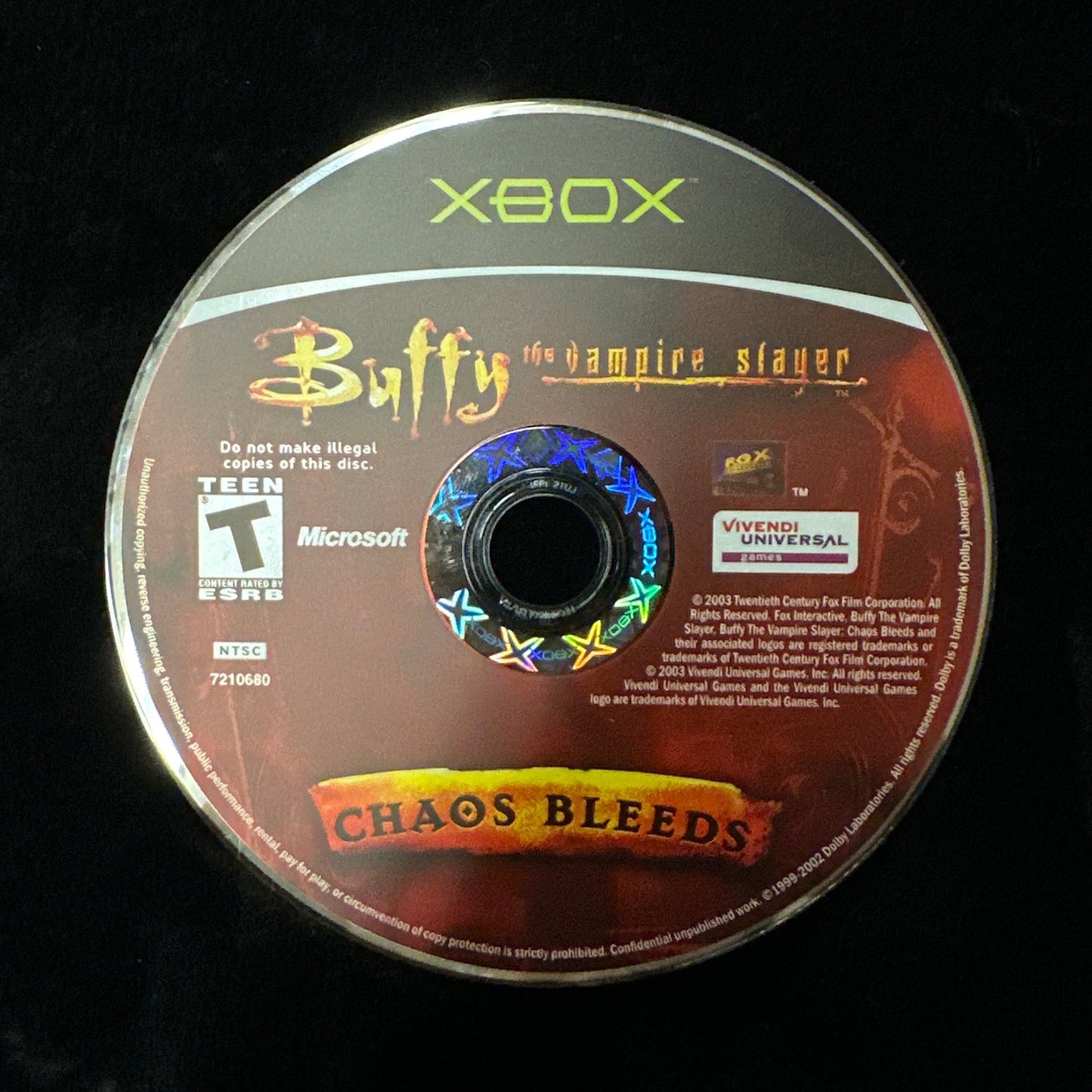 Buffy the Vampire Slayer: Chaos Bleeds for Xbox (loose disc)