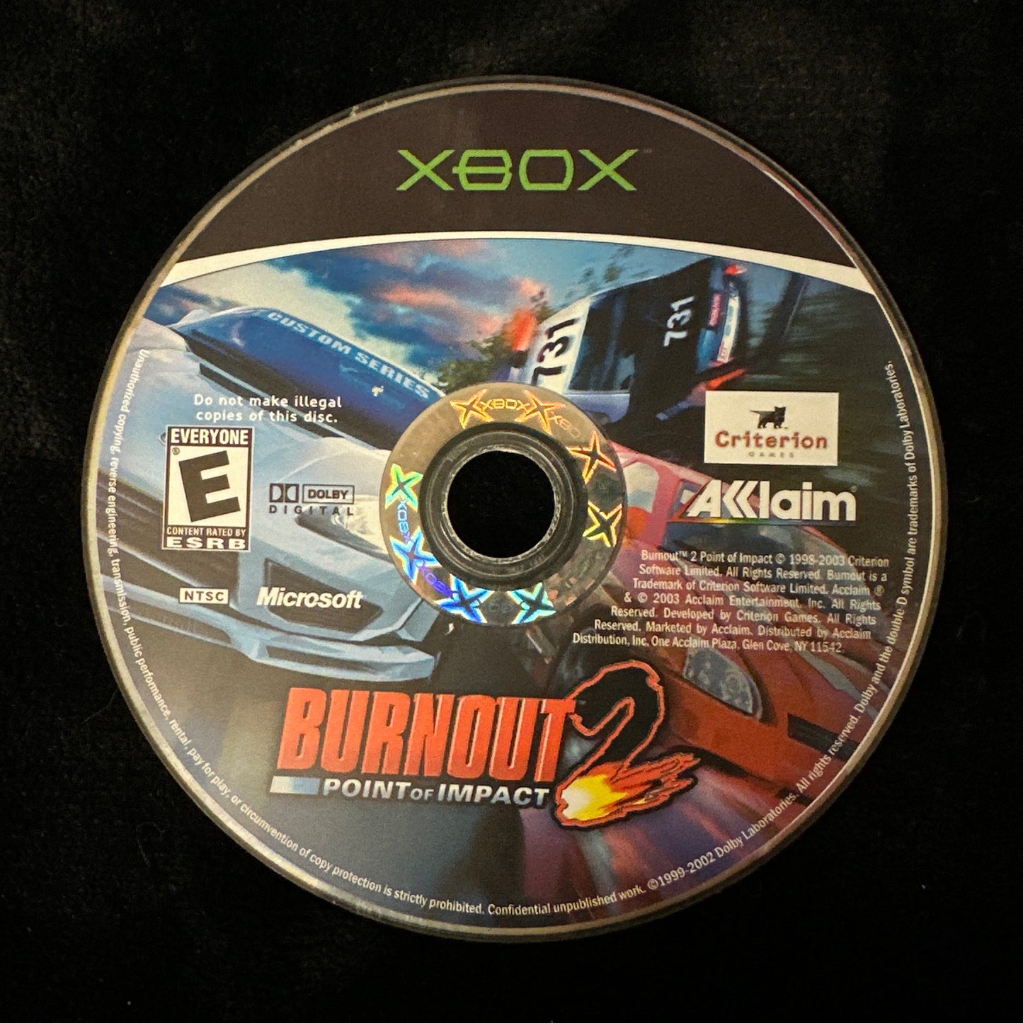 Burnout 2 Point of Impact for Xbox (Loose Disc)