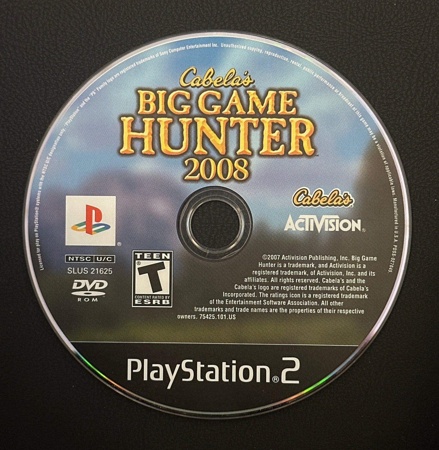 Cabela’s Big Game Hunter 2008 for PlayStation 2 (Loose Disc)