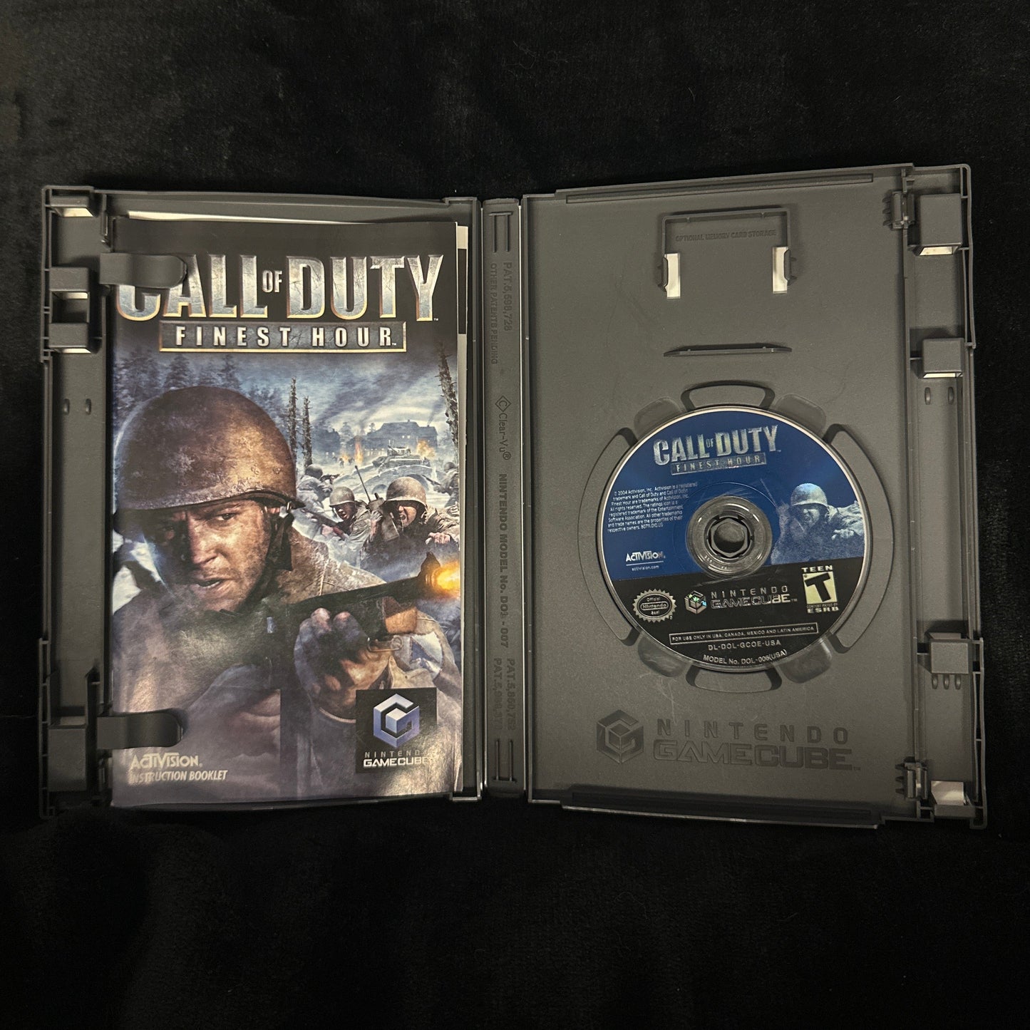 Call of Duty game case with disc on a dark surface