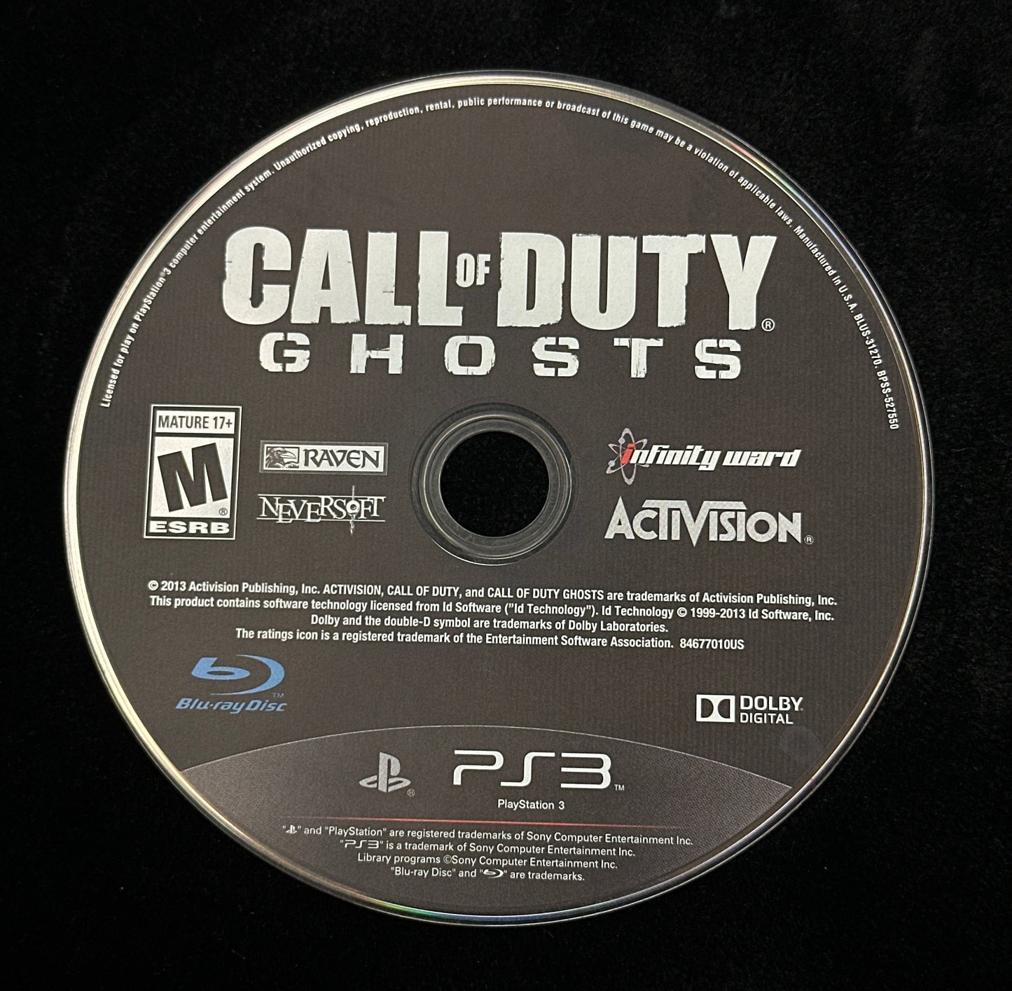 Call of Duty Ghosts for PlayStation 3 (Loose Disc)