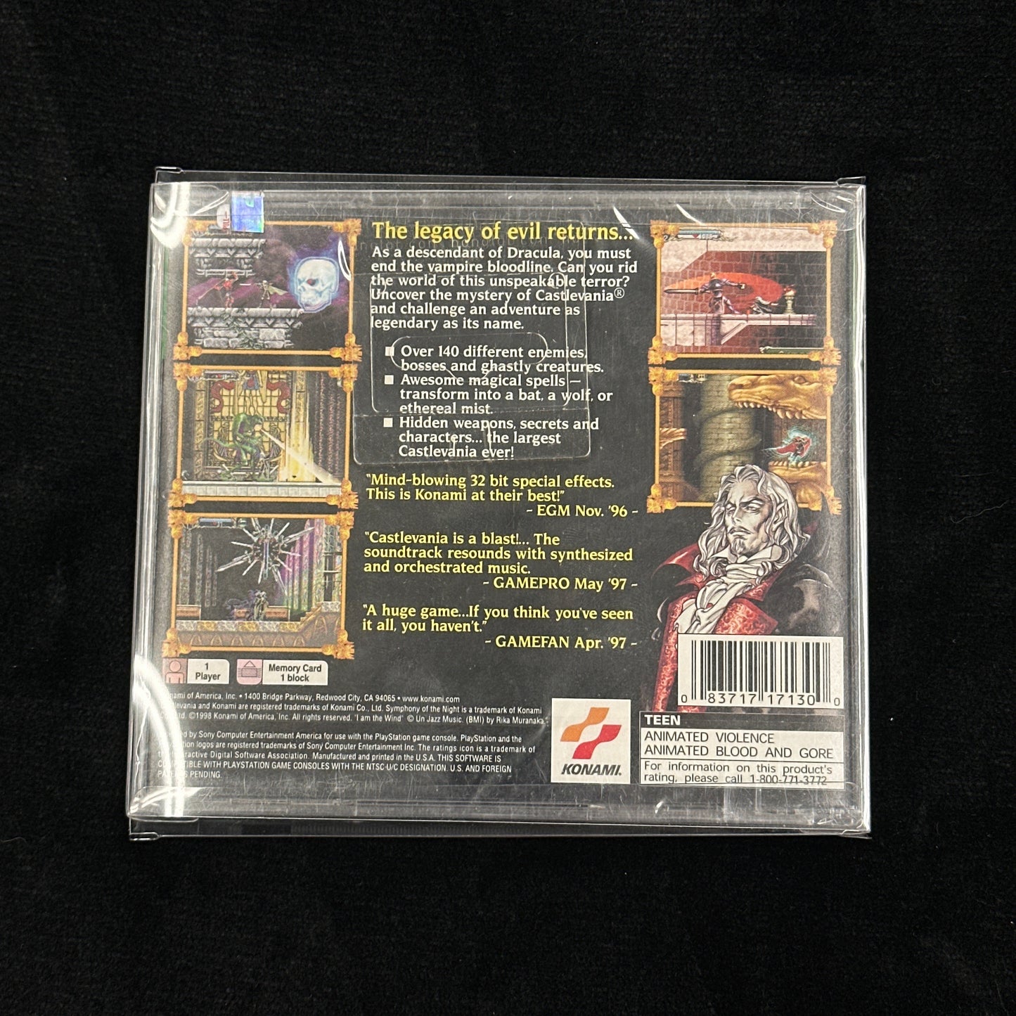 Castlevania Symphony of the Night for PlayStation (sealed)