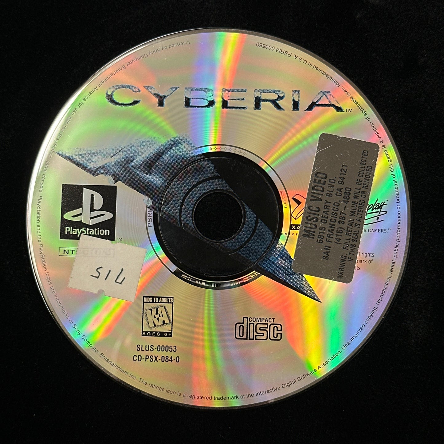 Cyberia for PlayStation (Loose Disc)