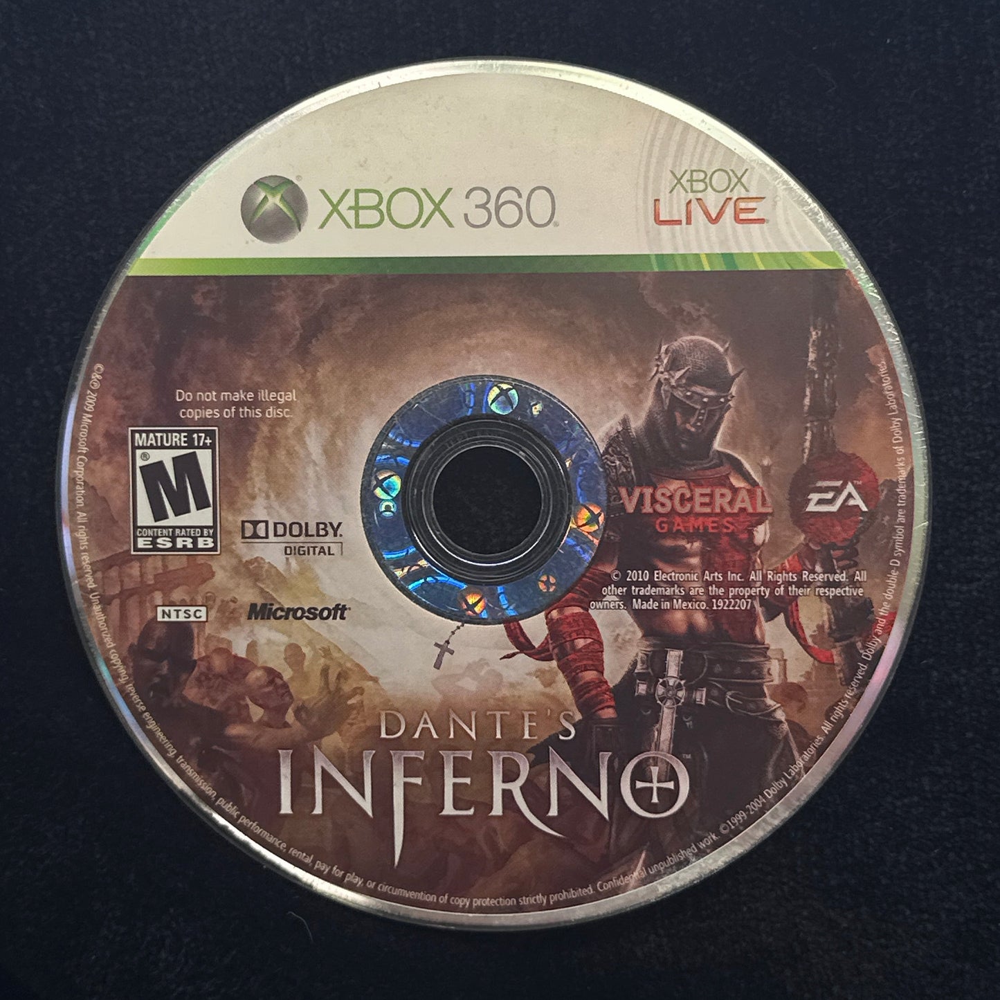 Dante’s Inferno for Xbox360 (Loose Disc)