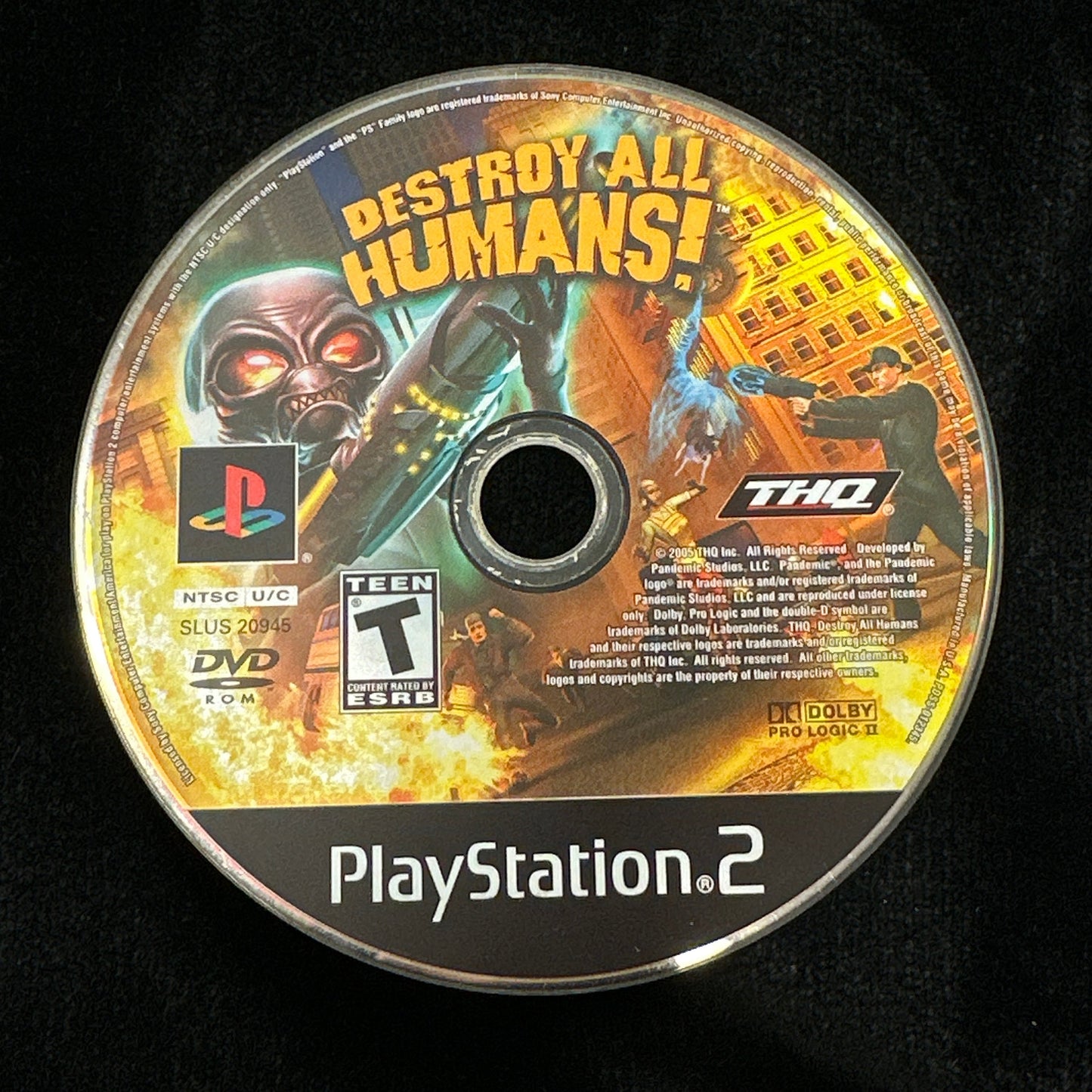 Destroy All Humans! For PlayStation 2 (Loose Disc)