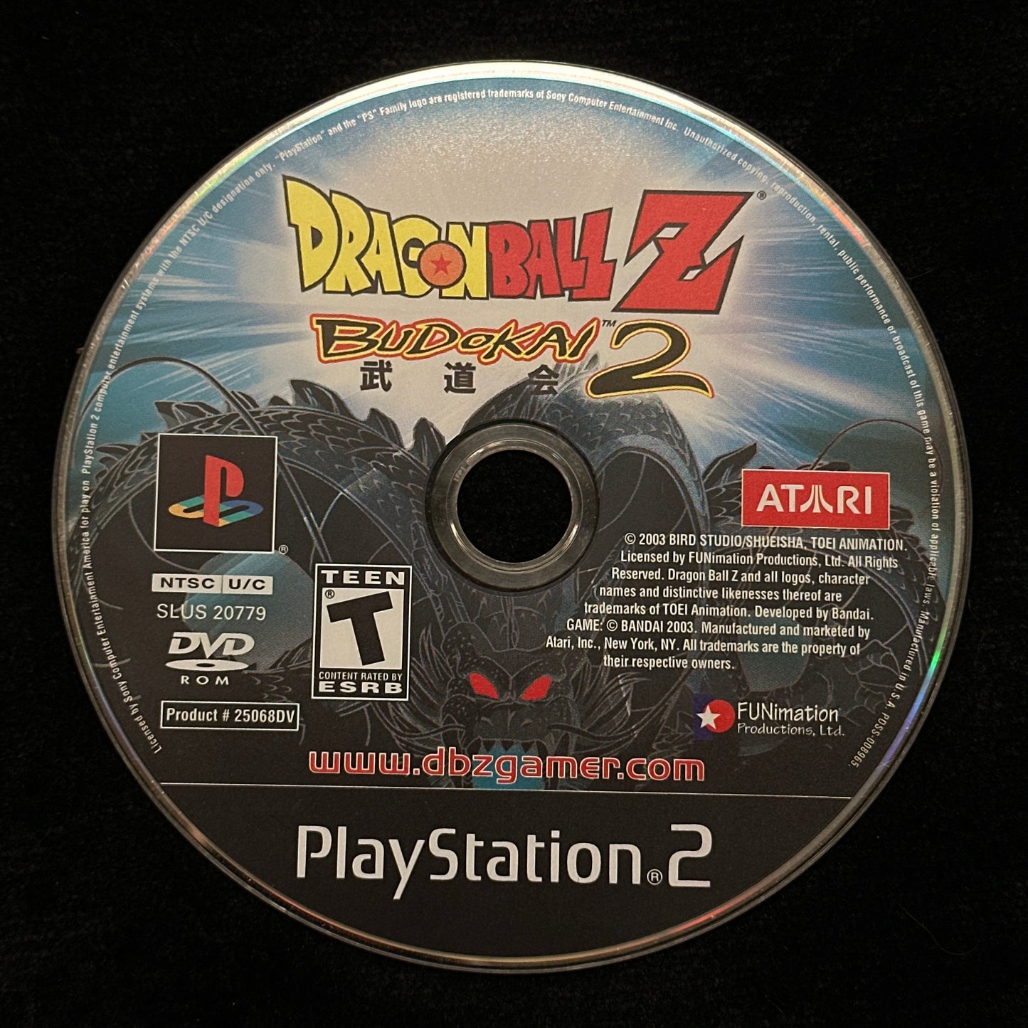 Dragon Ball Z Budokai 2 for PlayStation 2 (Loose Disc)