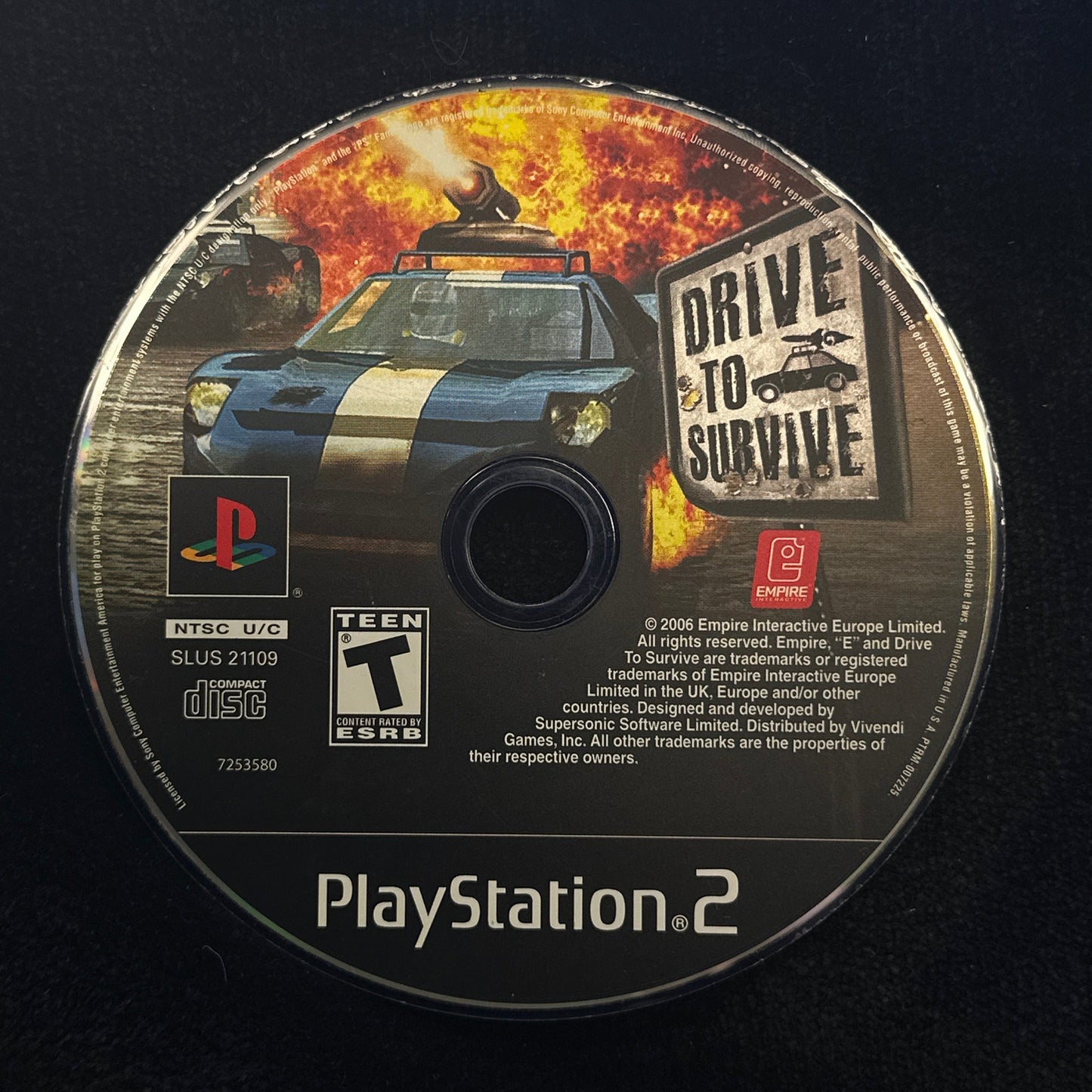 Drive to Survive for PlayStation 2 (Loose Disc)
