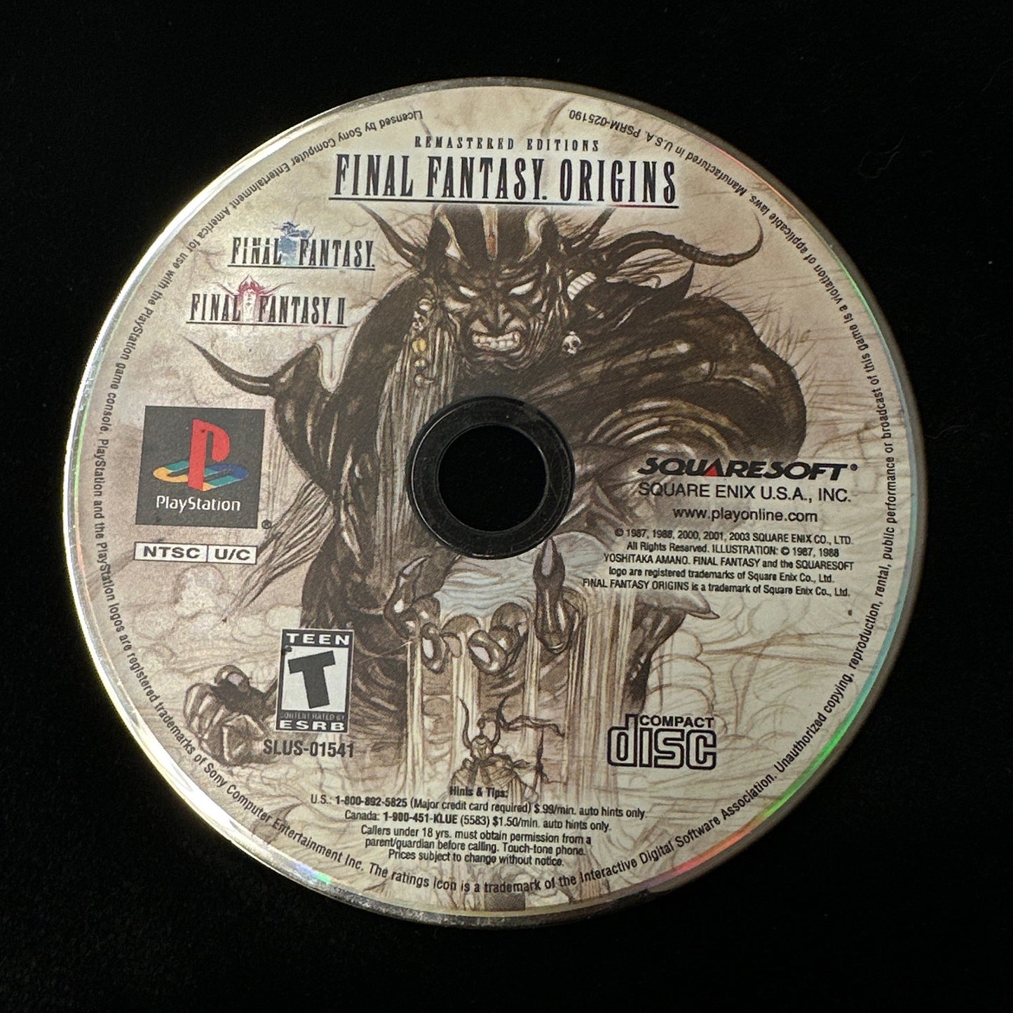 Final Fantasy Origins for PlayStation (Loose Disc)