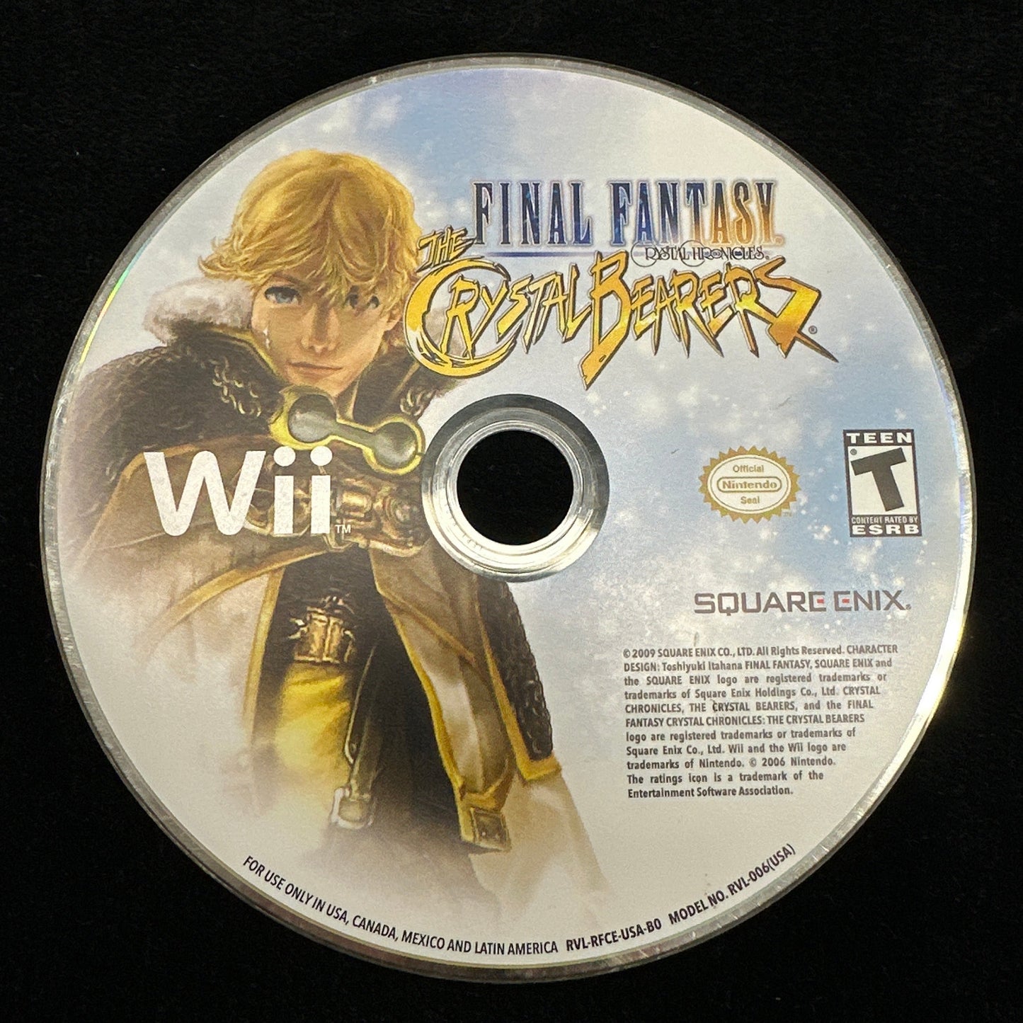 Game disc for 'Final Fantasy' on a black background