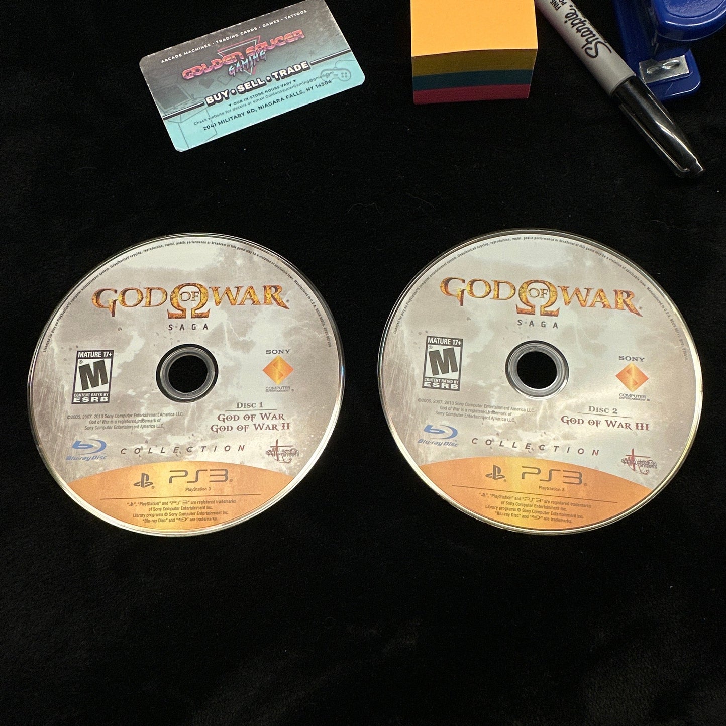 God of War Saga Discs 1 & 2 for PS3 (Loose Discs)