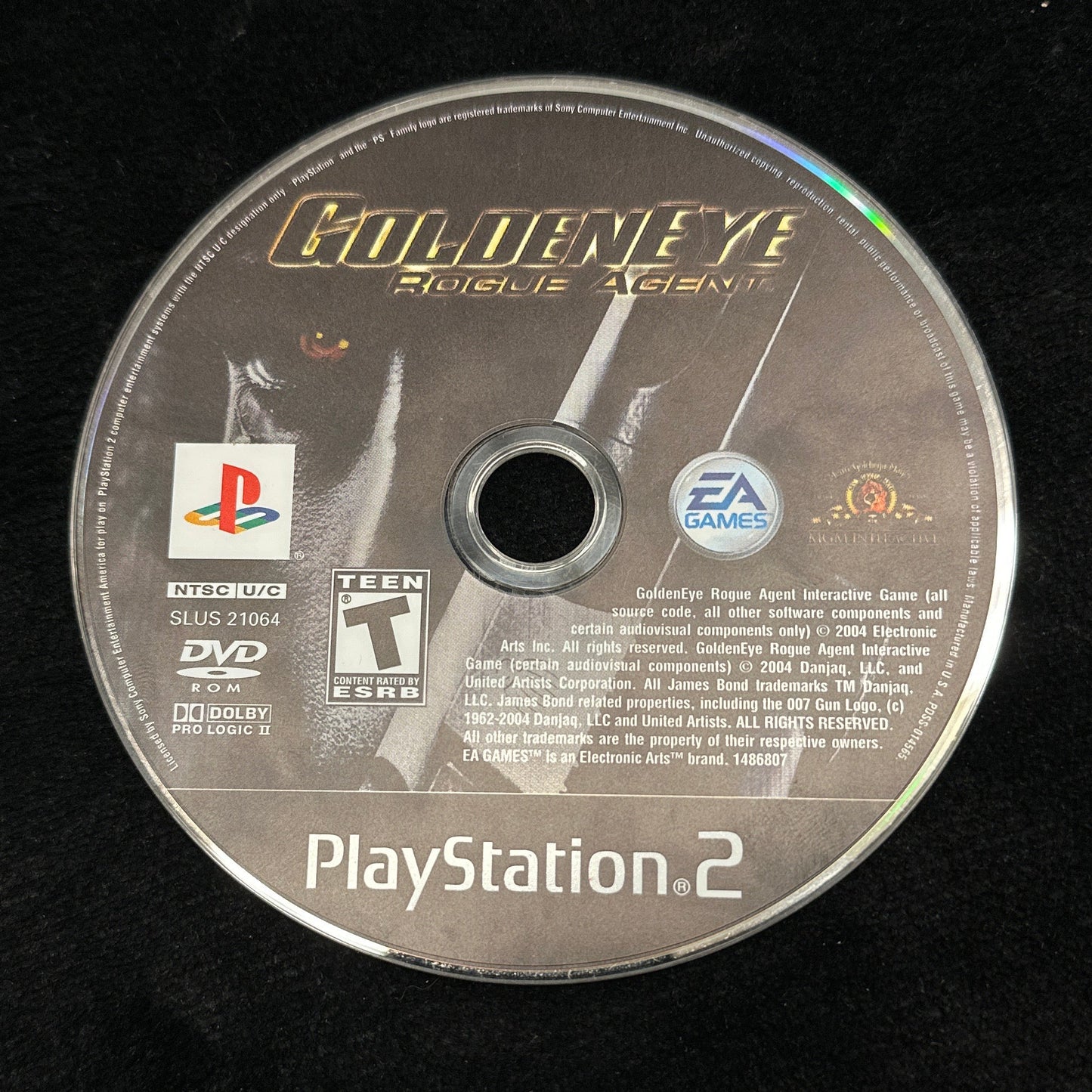Goldeneye Rogue Agent for PS2 (Loose Disc)