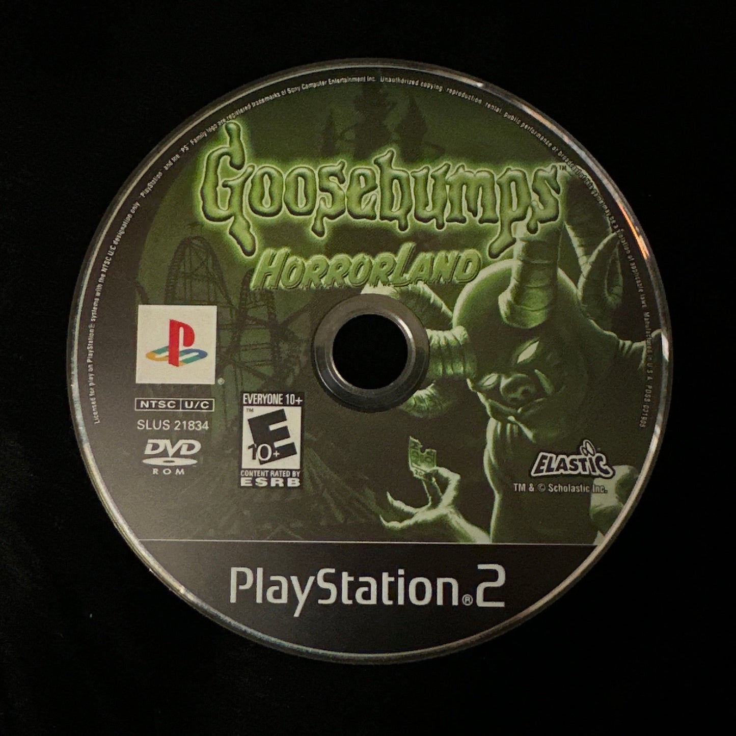 Goosebumps Horrorland for PS2 (loose disc)