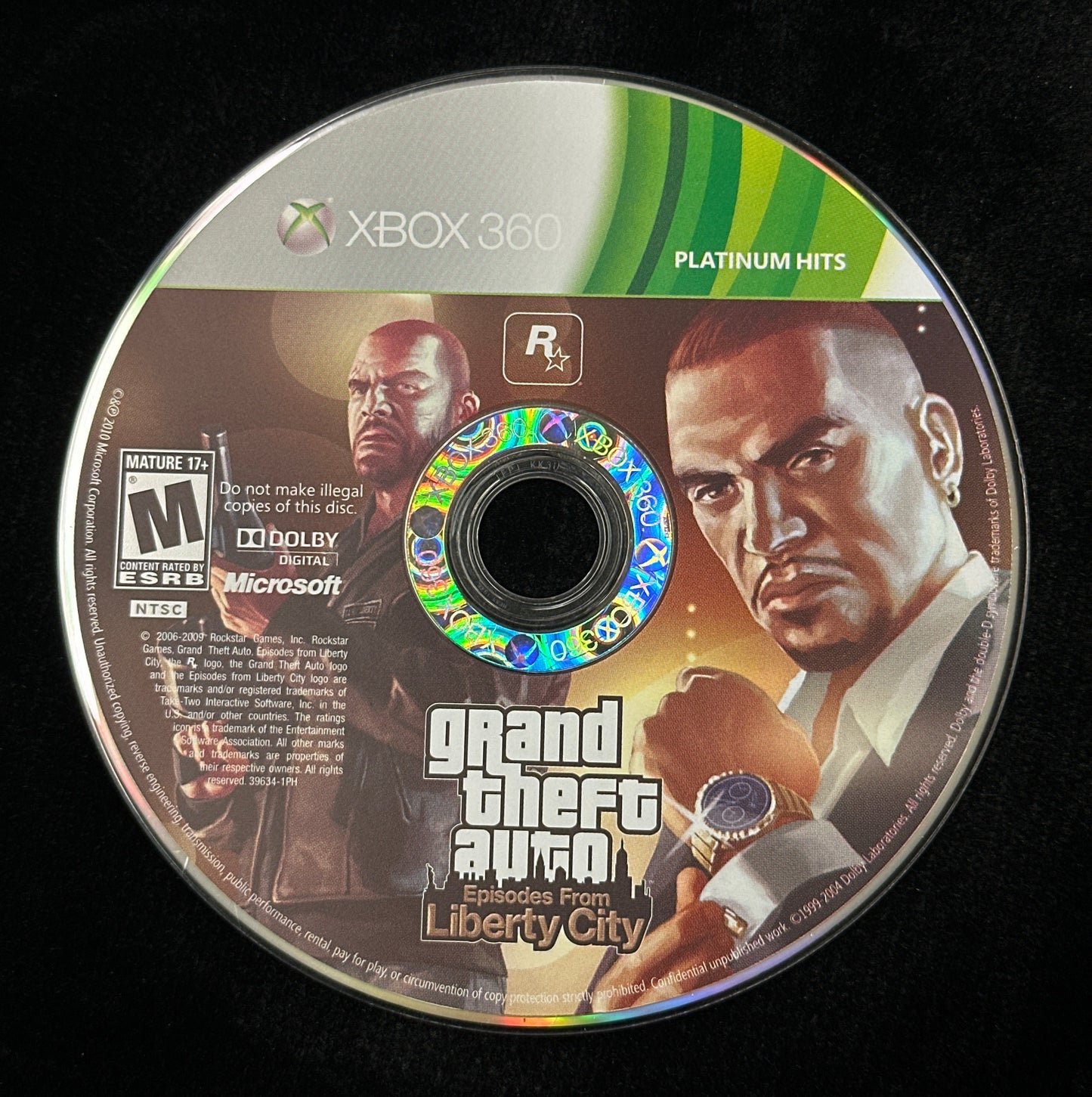 Grand Theft Auto: Episodes From Liberty City (Platinum Hits) for Xbox 360 (Loose Disc)