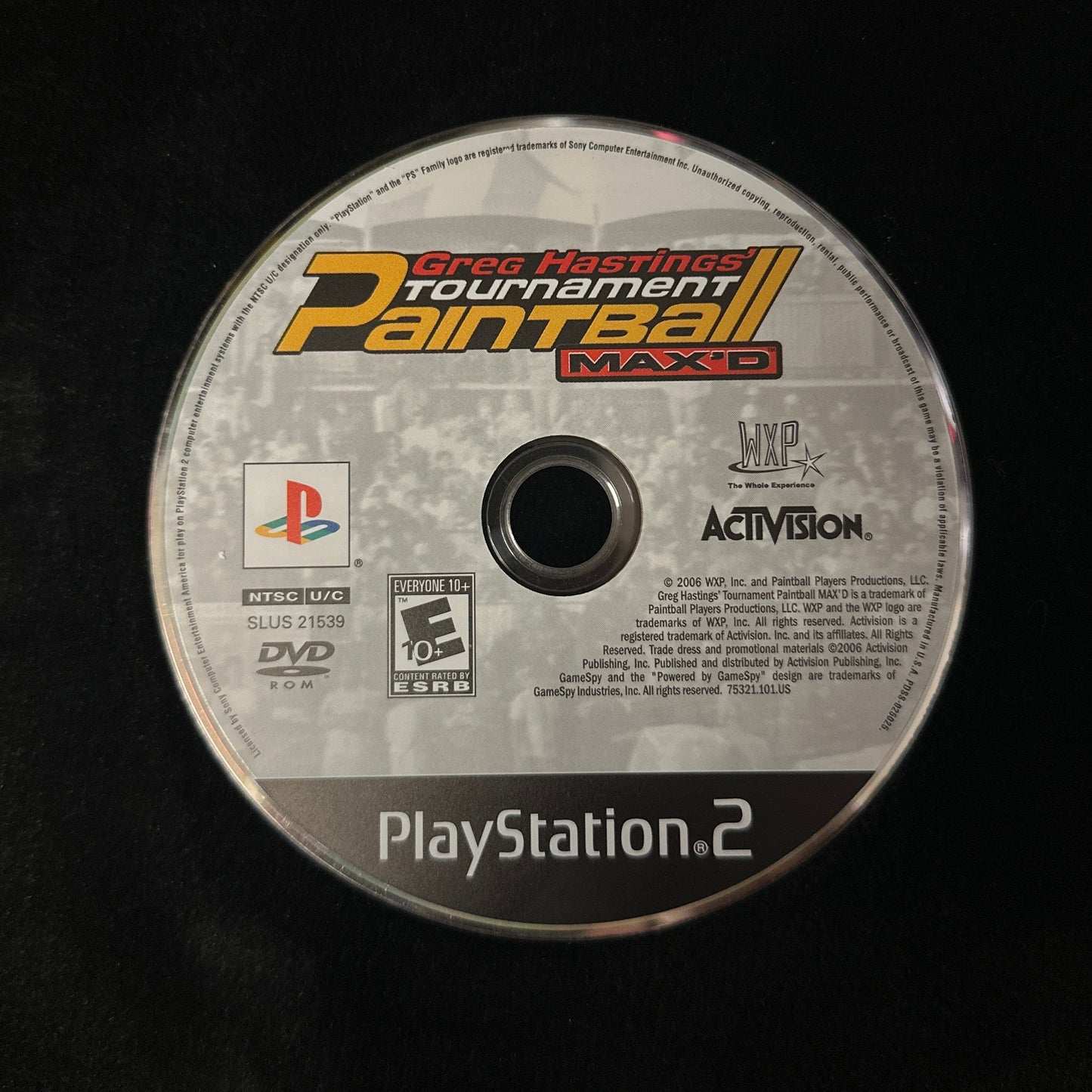 Greg Hastings’ Paintball Tournament Max’d for PlayStation 2 (loose disc)
