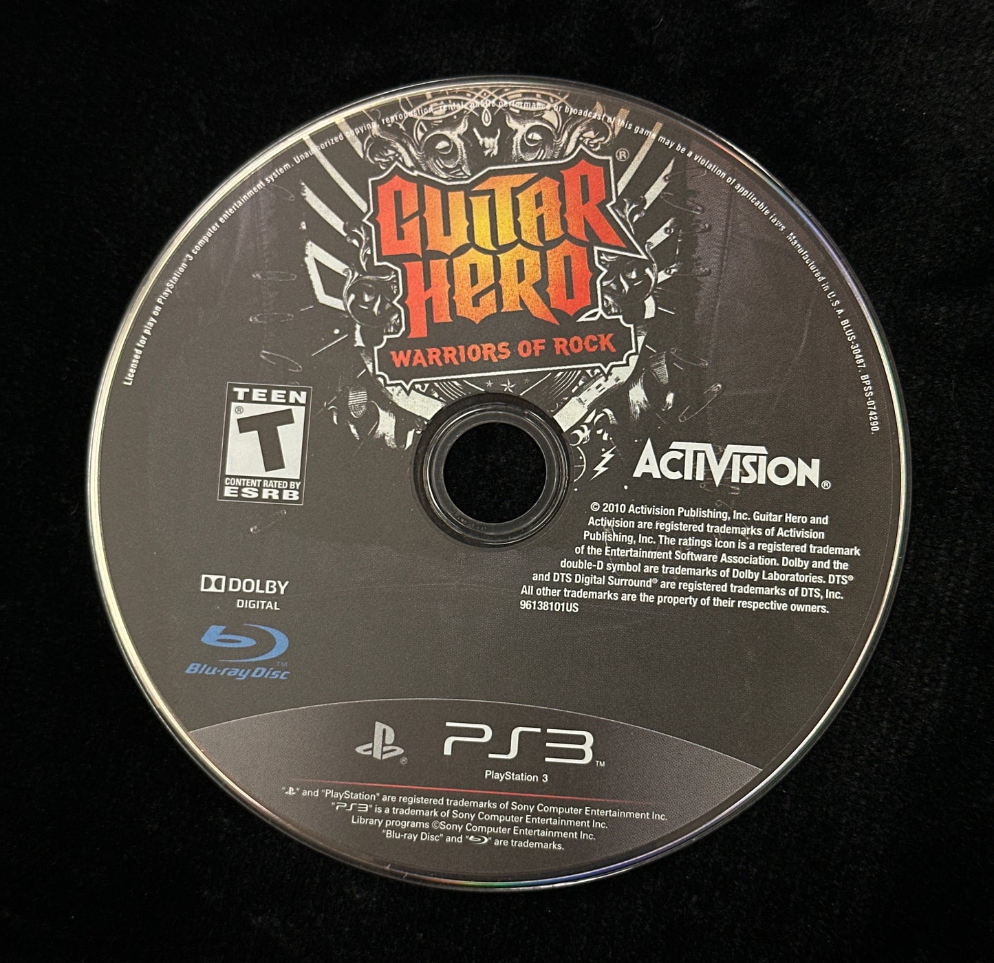 Guitar Hero Warriors of Rock for PlayStation 3 (Loose Disc)
