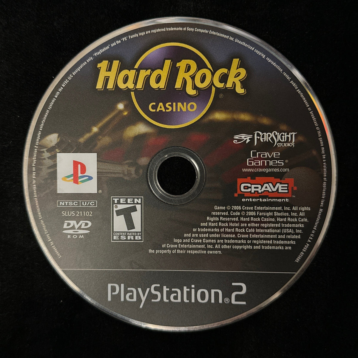 Hard Rock Casino for PS2 (loose disc)