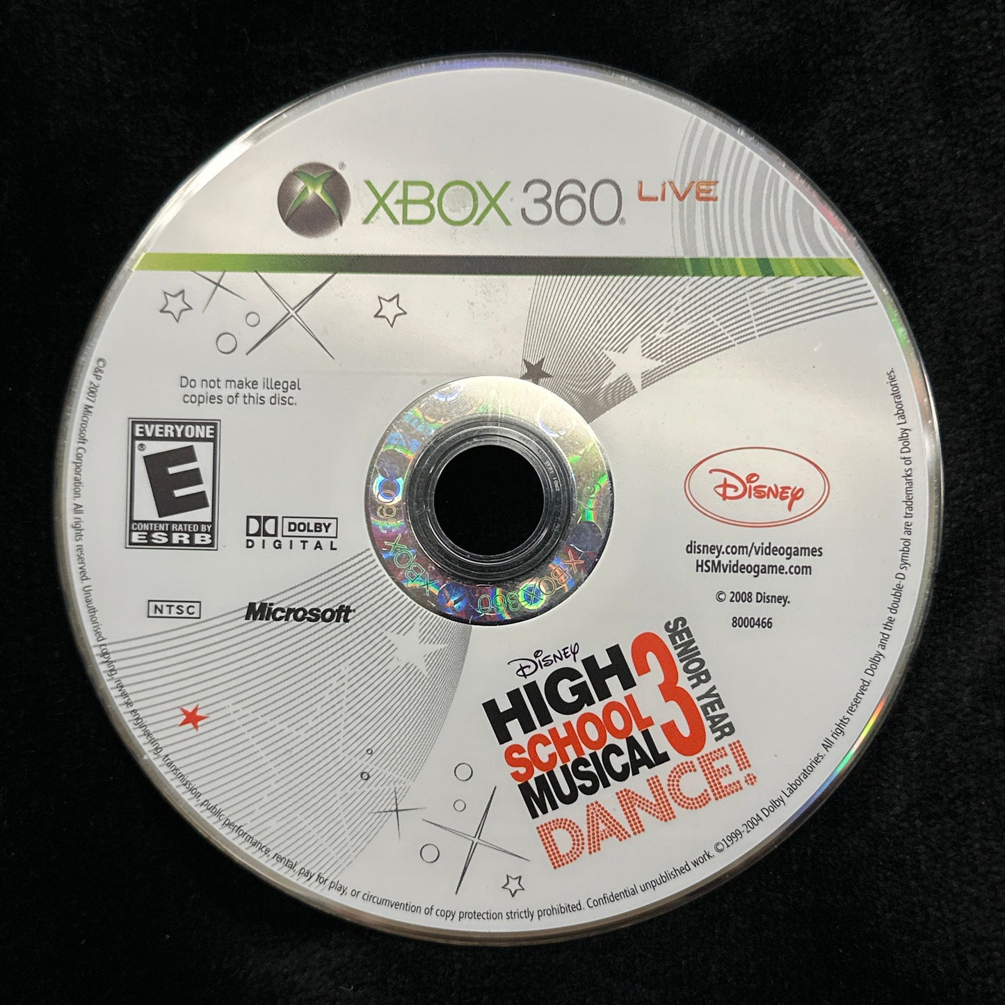 High School Musical 3 Senior Year Dance! For Xbox 360 (Loose Disc)