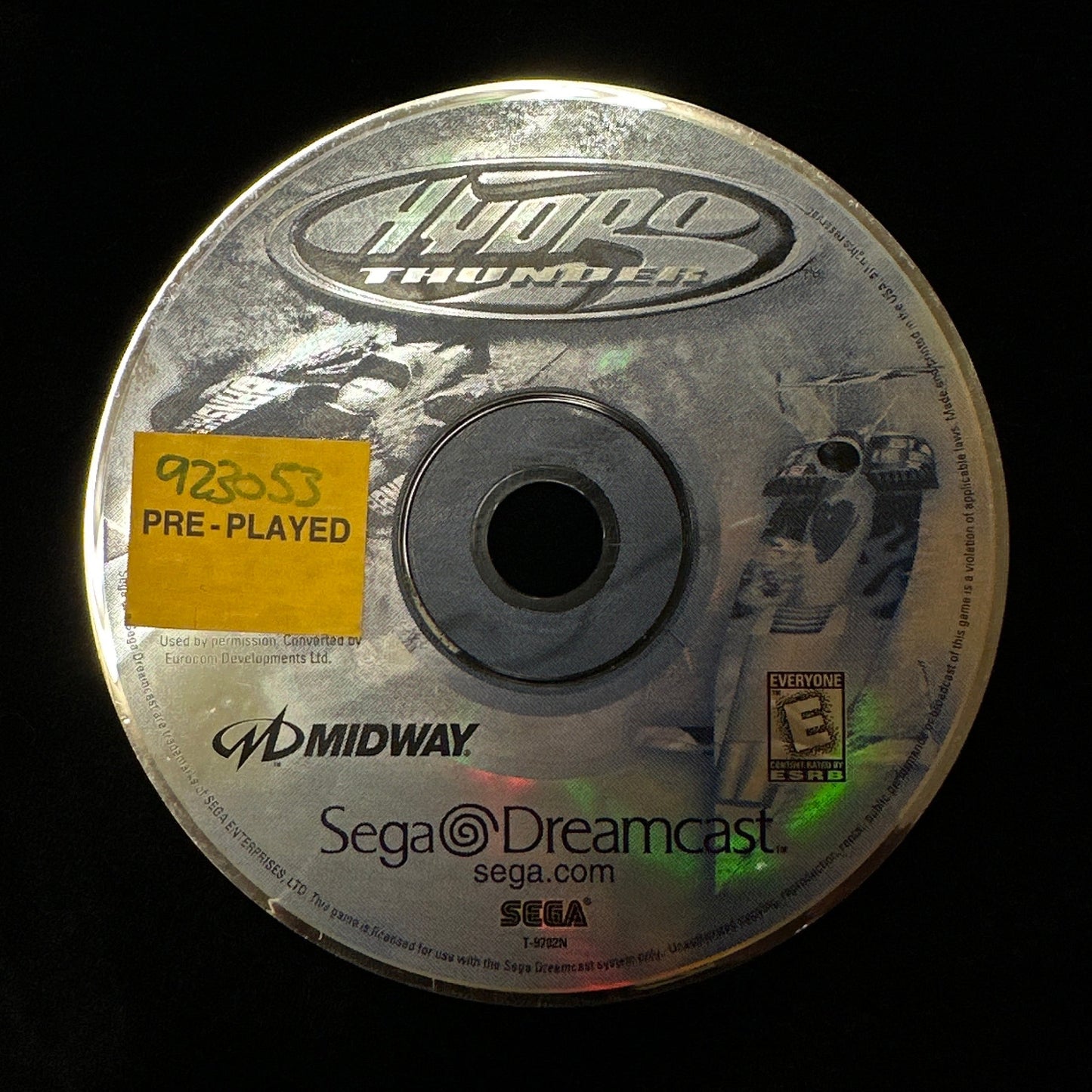 Hydro Thunder for Sega Dreamcast (loose disc)