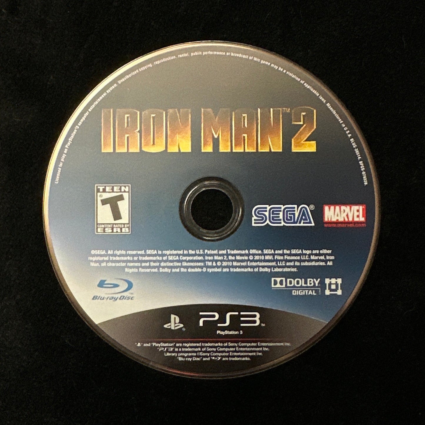Iron Man 2 for PS3 (loose disc)