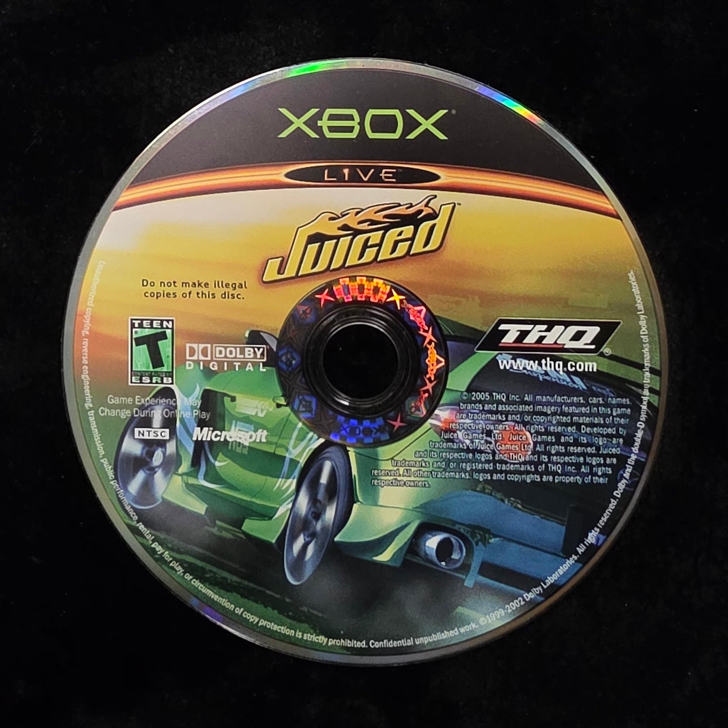Juiced for Xbox (loose disc)