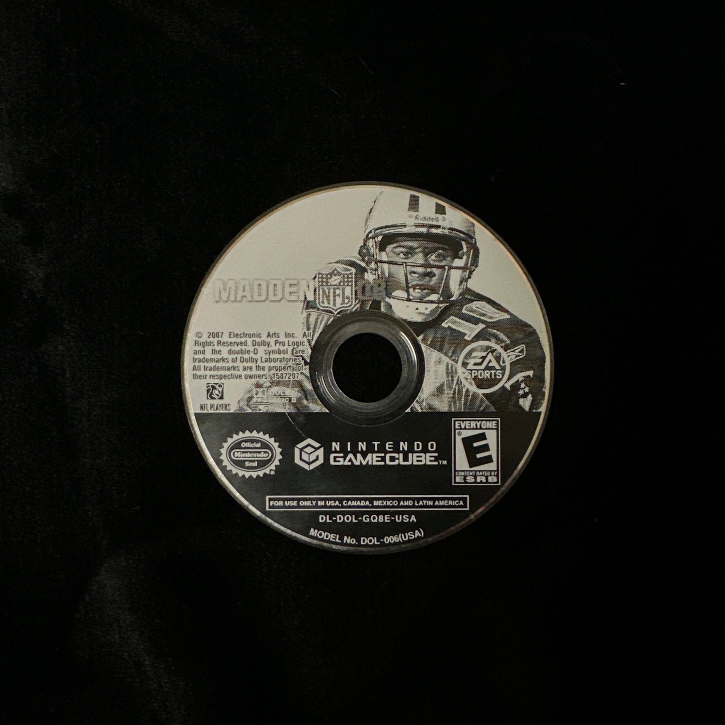 Madden 08 for Nintendo GameCube (loose disc)