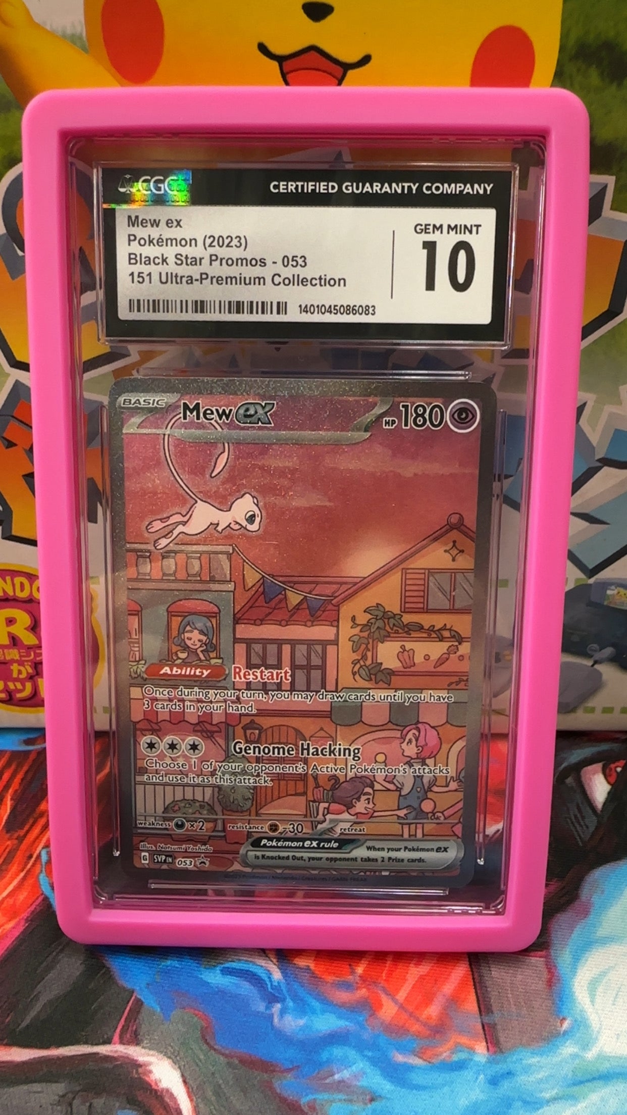 Mew ex Pokémon (2023) Black Star Promos - 053 151 Ultra-Premium Collection CGC GEM MINT 10