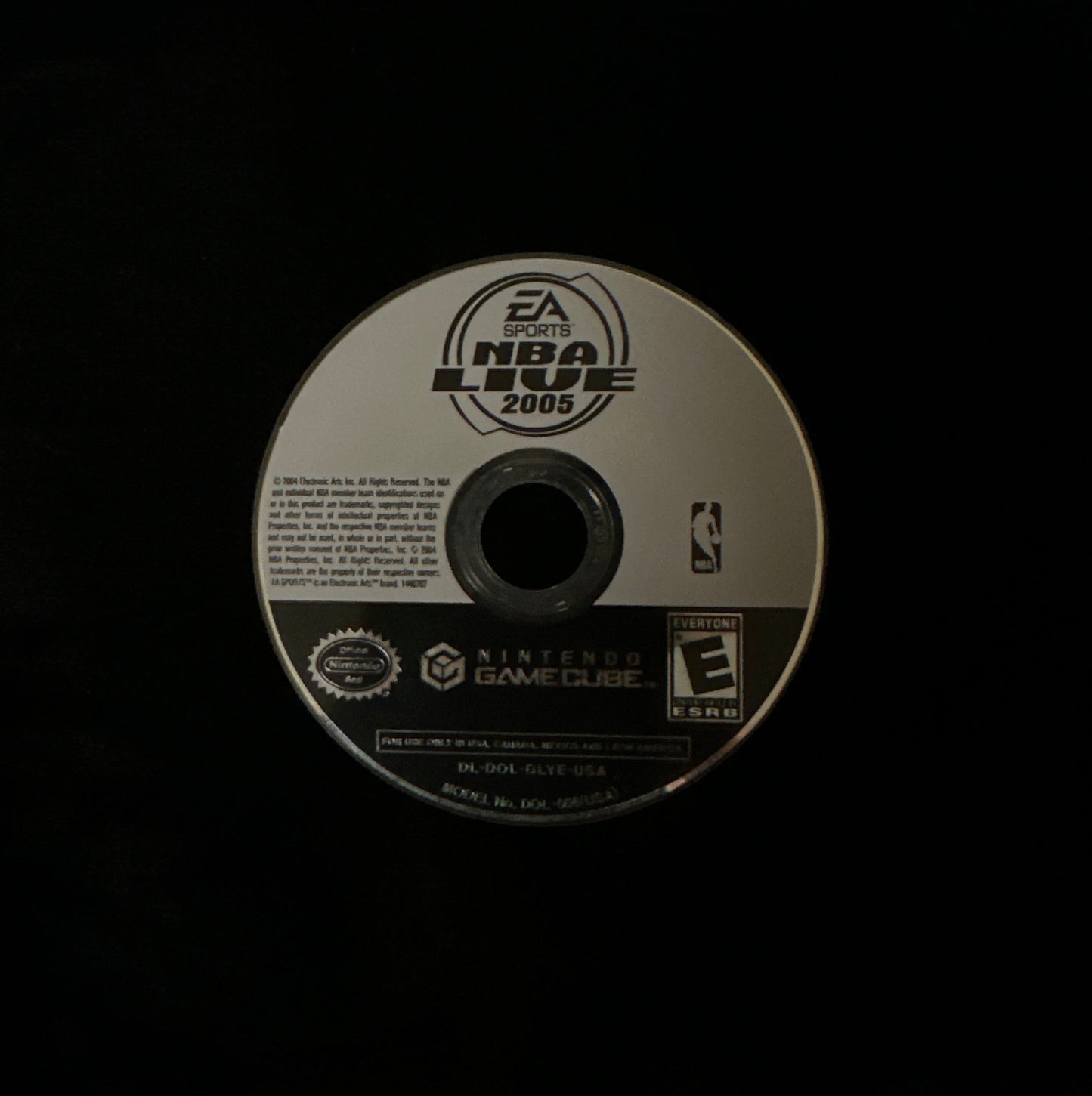 NBA Live 2005 for Nintendo GameCube (loose disc)