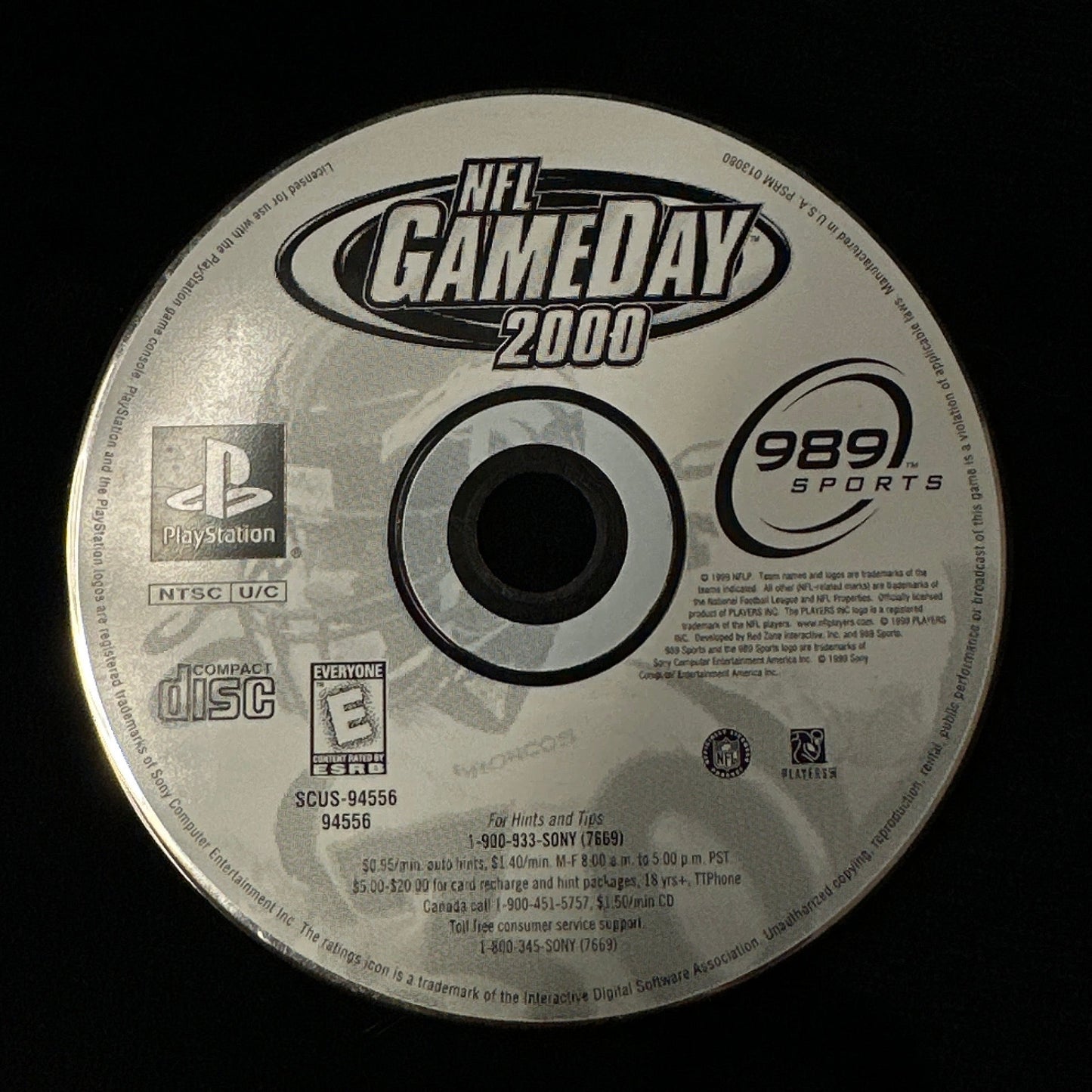 NFL Gameday 2000 for PlayStation (loose disc)