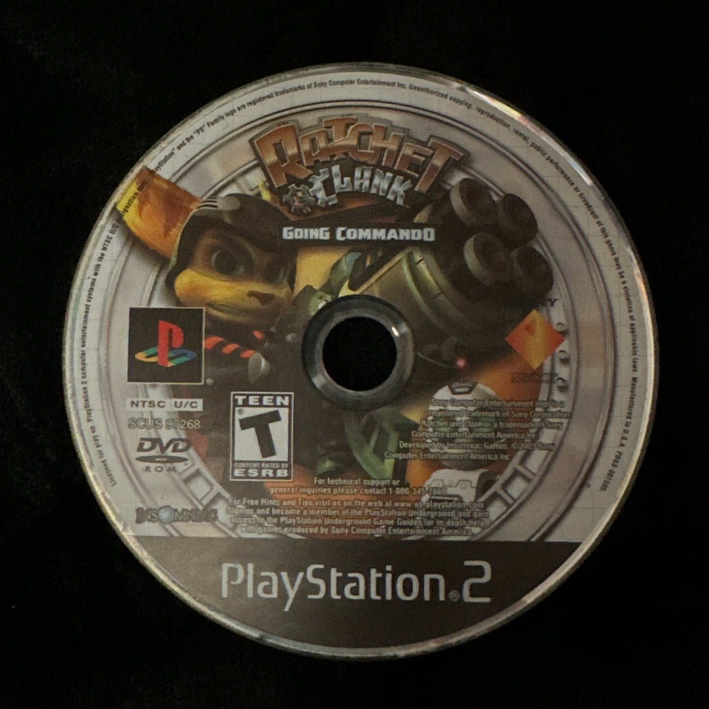 Ratchet & Clank Going Commando for PS2 (loose disc)