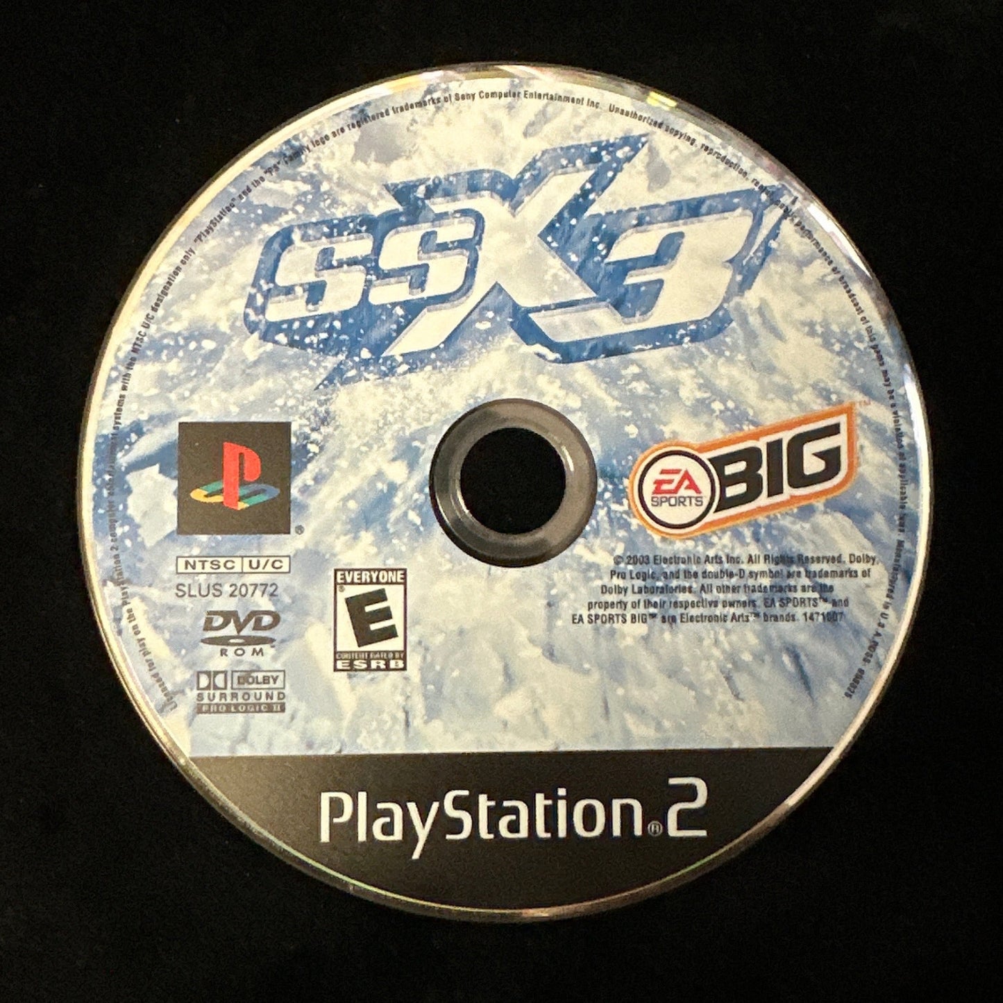 SSX3 for PS2 (loose disc)