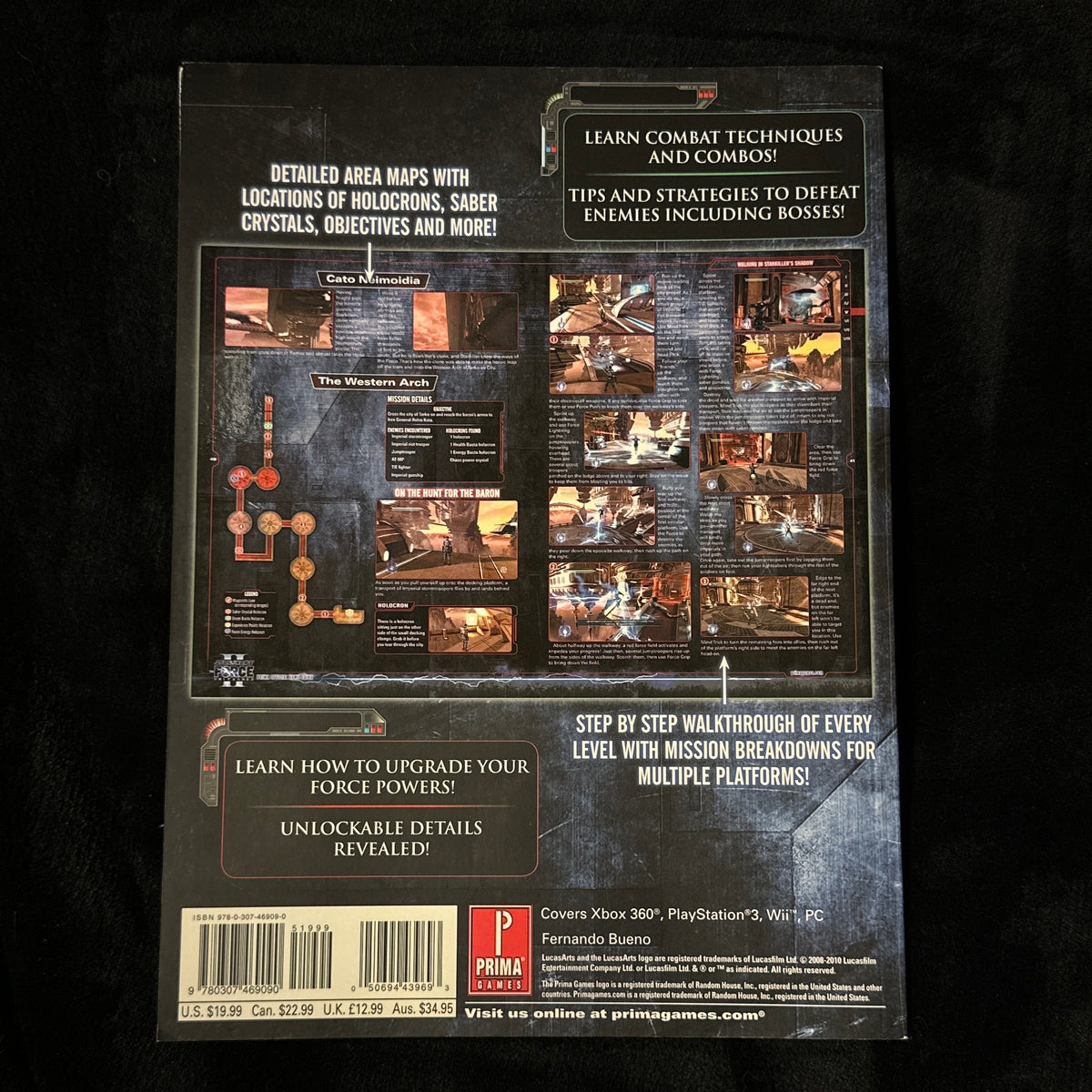 Star Wars the Force Unleashed II Prima Official Game Guide Back
