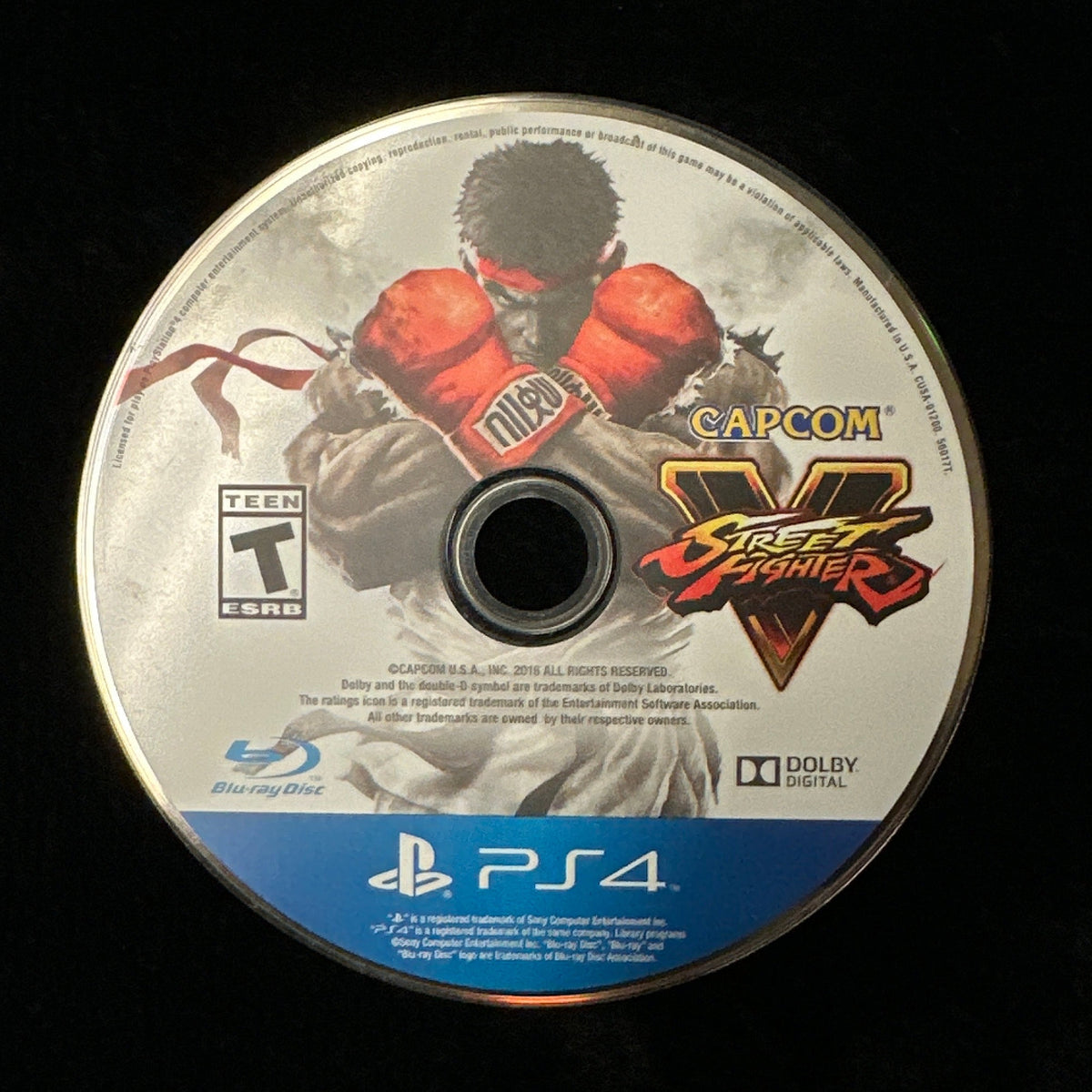 Street Fighter V for PS4 (loose disc)