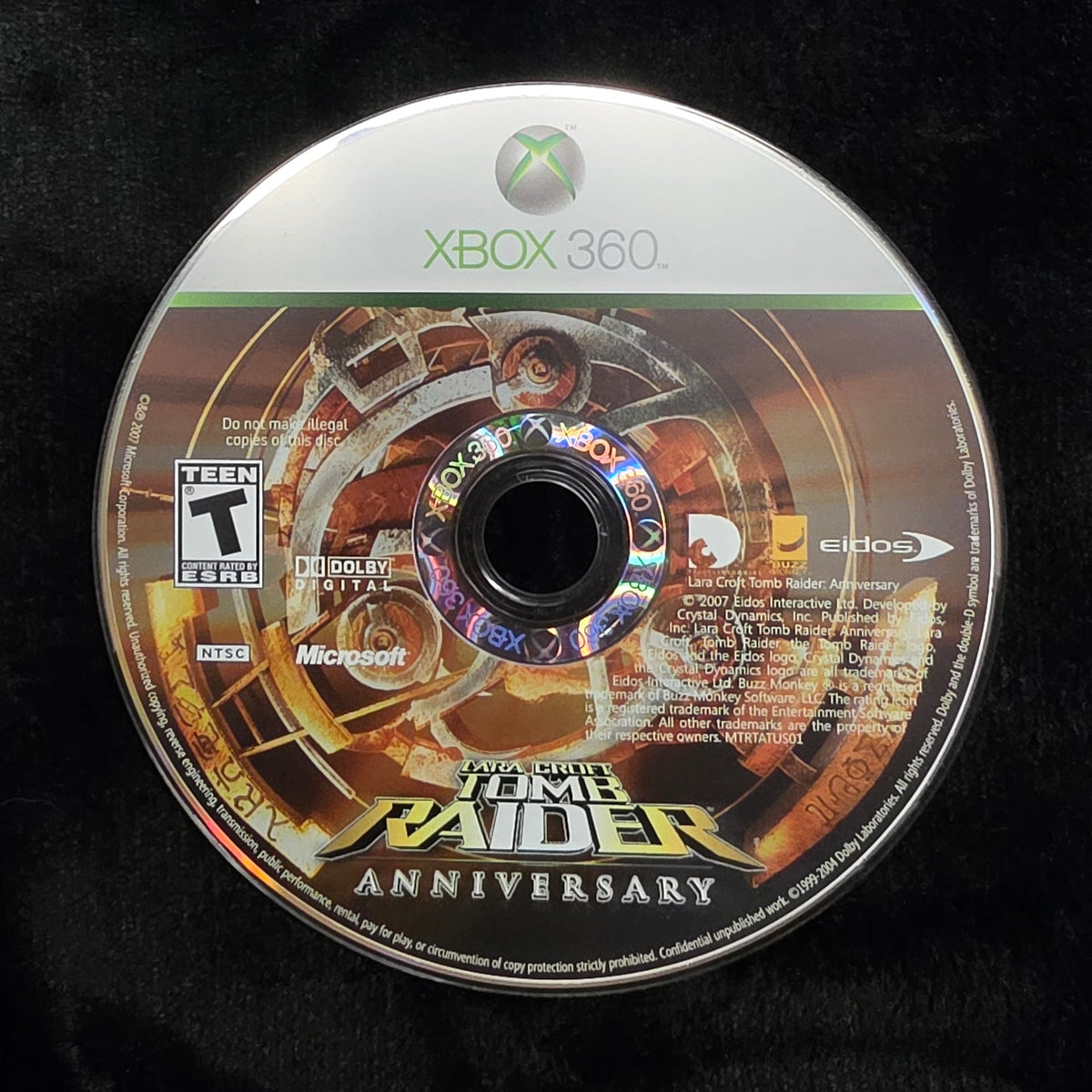 Tomb Raider Anniversary for Xbox 360 (loose disc)