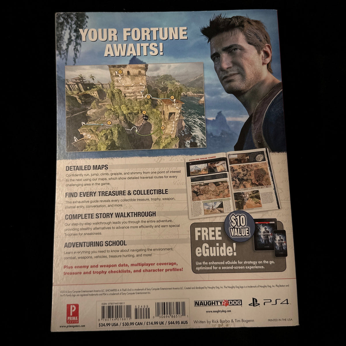 Uncharted 4 A Thief’s End Official Guide Back