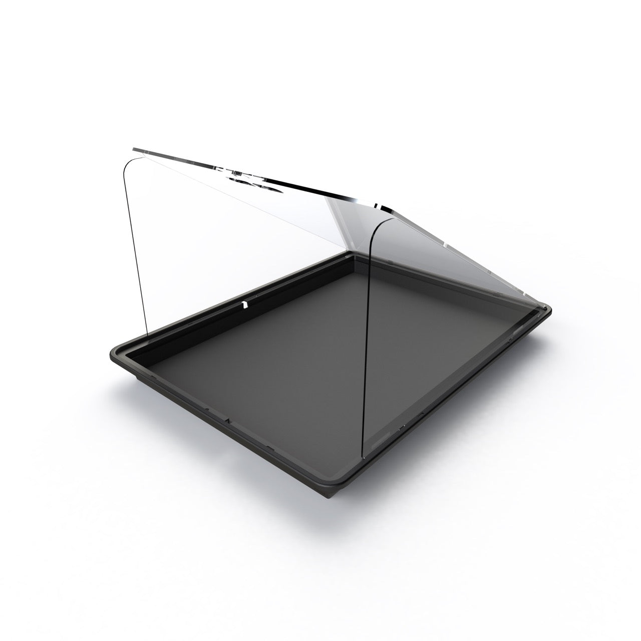 Zion black vertical display case rental backside