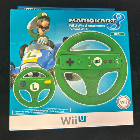 Mario Kart 8 Wii U Remote (Luigi) Wheel Attachment