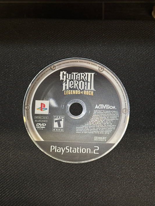 Guitar Hero III Legends of Rock for PlayStation 2 (Loose Disc)