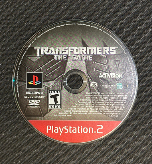 Transformers: The Game (Greatest Hits) for PlayStation 2 (Loose Disc)