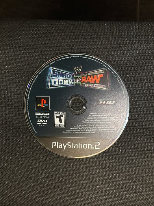 WWE Smackdown VS. RAW for PlayStation 2 (loose Disc)