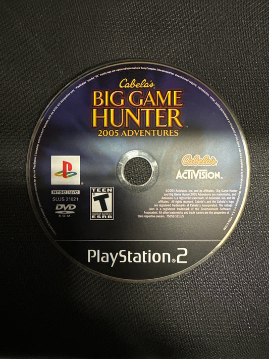 Cabela's Big Game Hunter 2005 Adventures for PlayStation 2 (loose Disc)